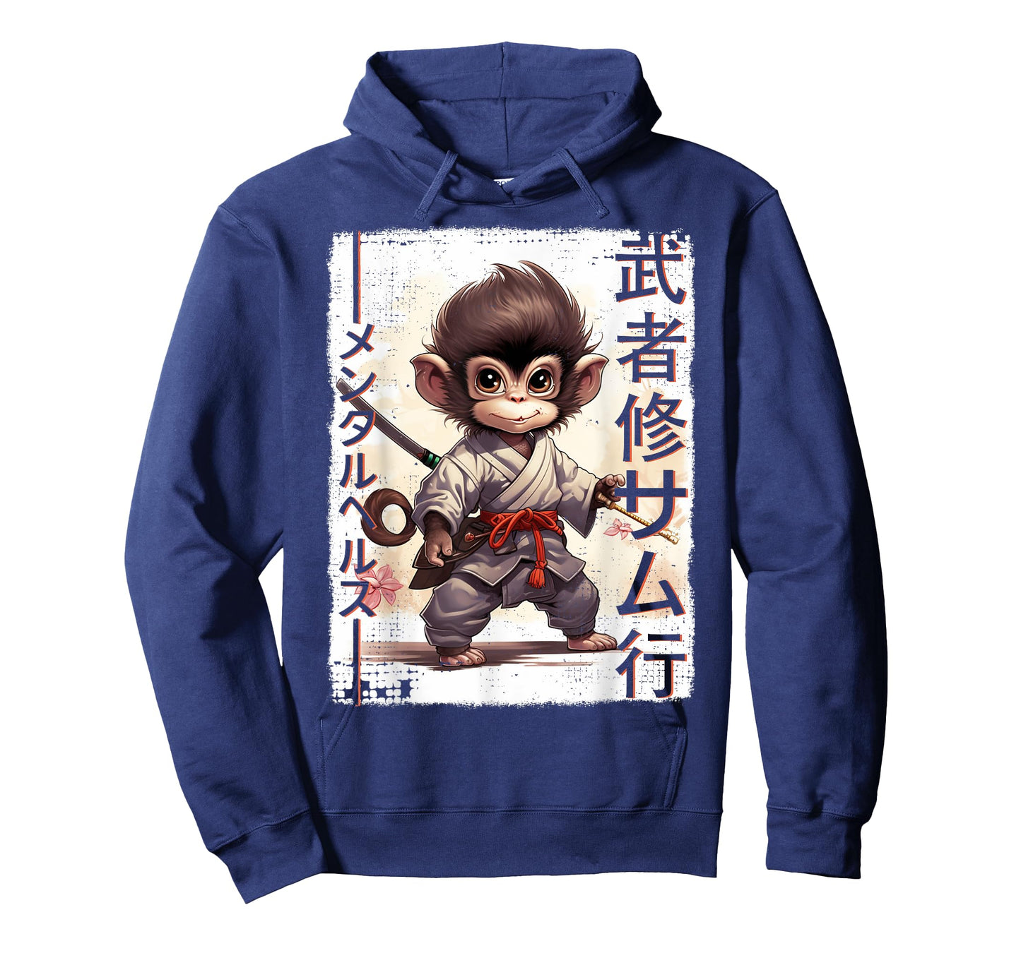 Samurai Monkey Warrior Japanese Ninja Monkey Kawaii T-Shirt