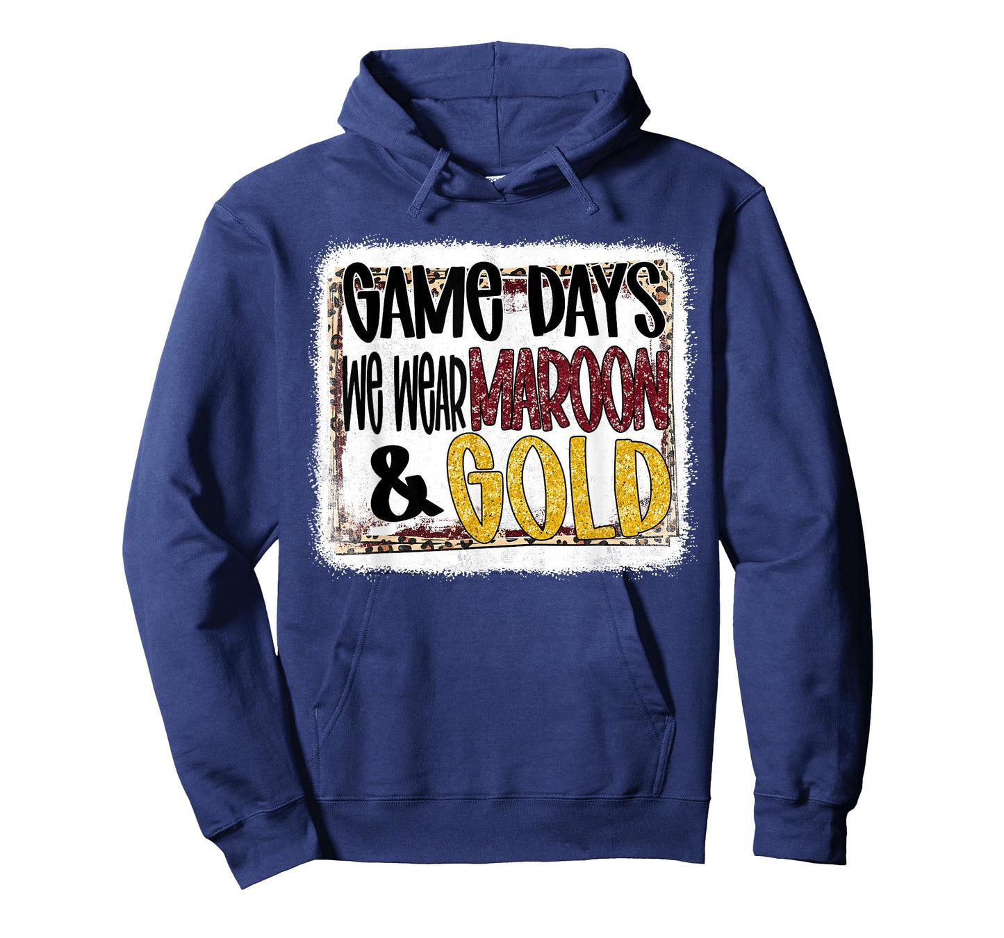 On Gameday Football We Wear Maroon And Gold School Spirit T-Shirt