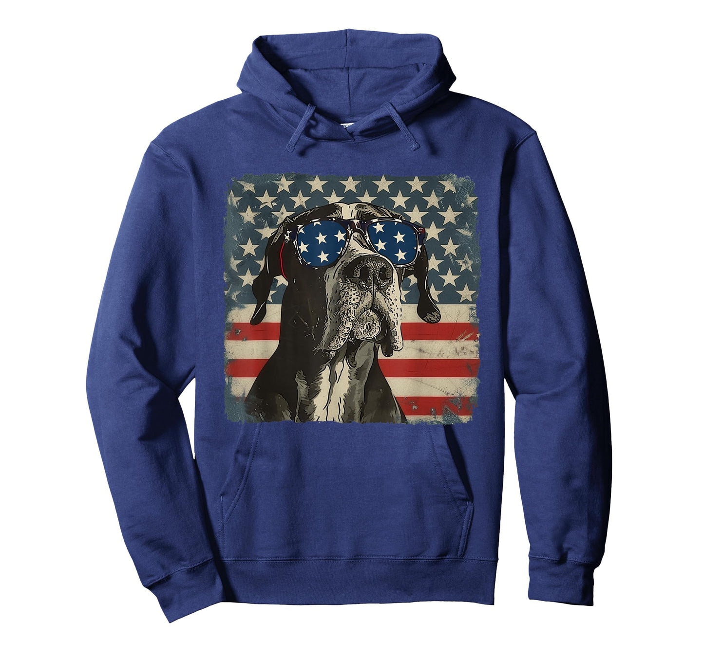 Patriotic Great Dane Dog Shirt 4th of July Women Men T-Shirt