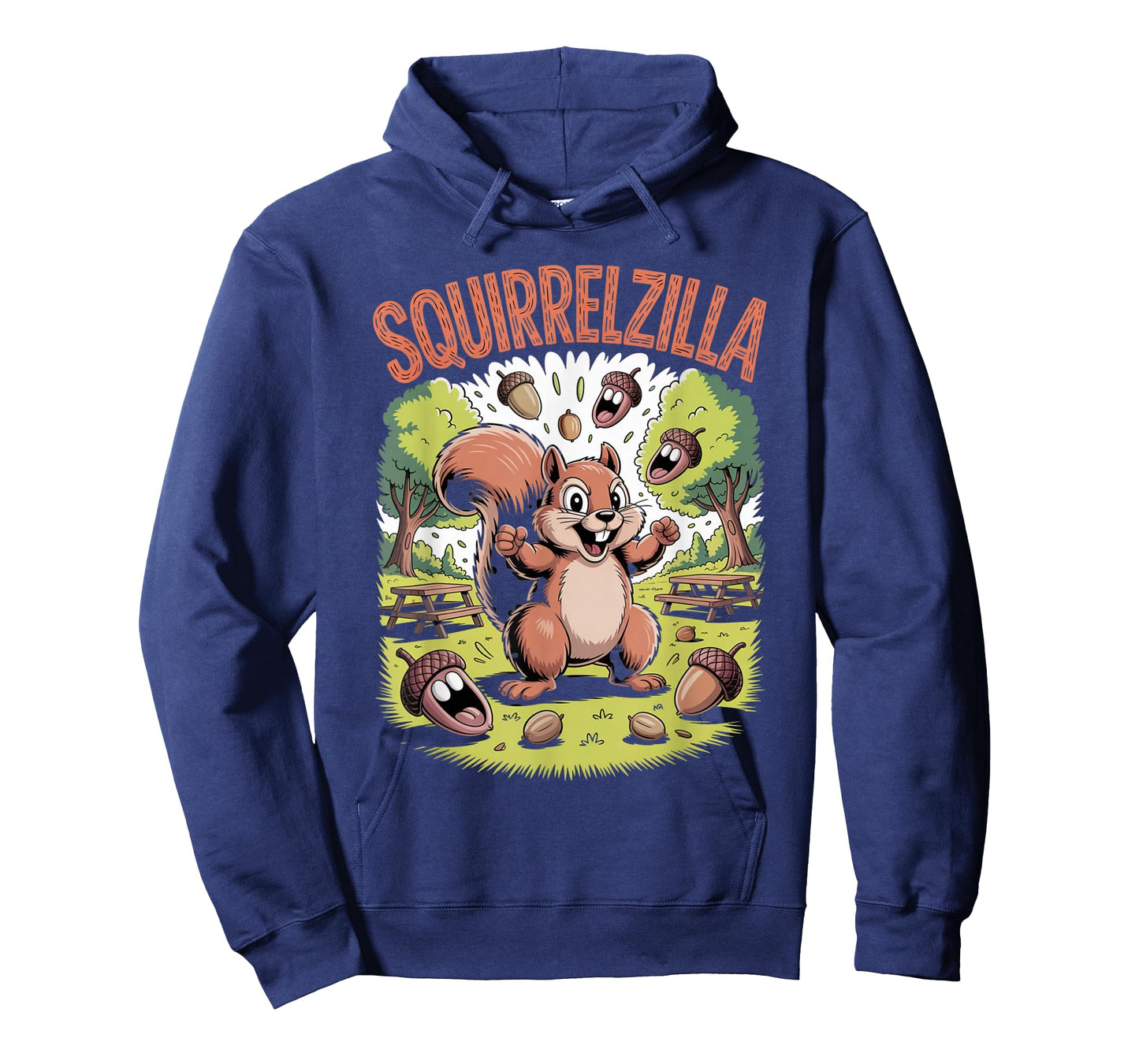 Funny Squirrelzilla Retro Comic Style Mashup T-Shirt