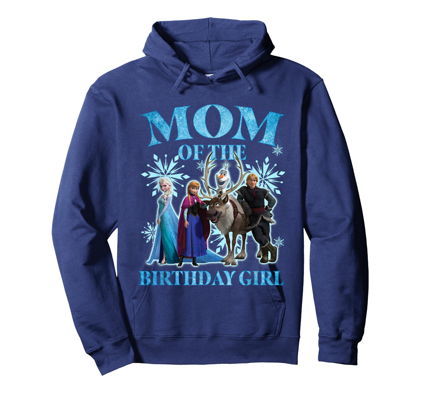 Disney Frozen Mom of The Birthday Girl Group Shot Chest Logo T-Shirt