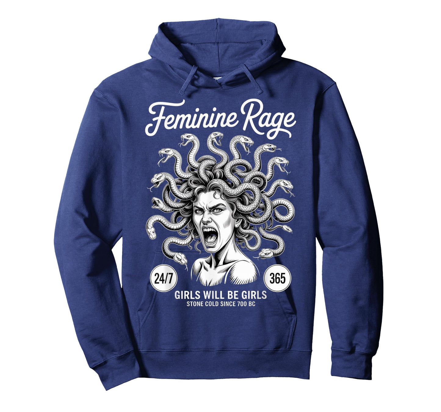 Feminine Rage Girls Greek Mythology Goddess Female Medusa T-Shirt