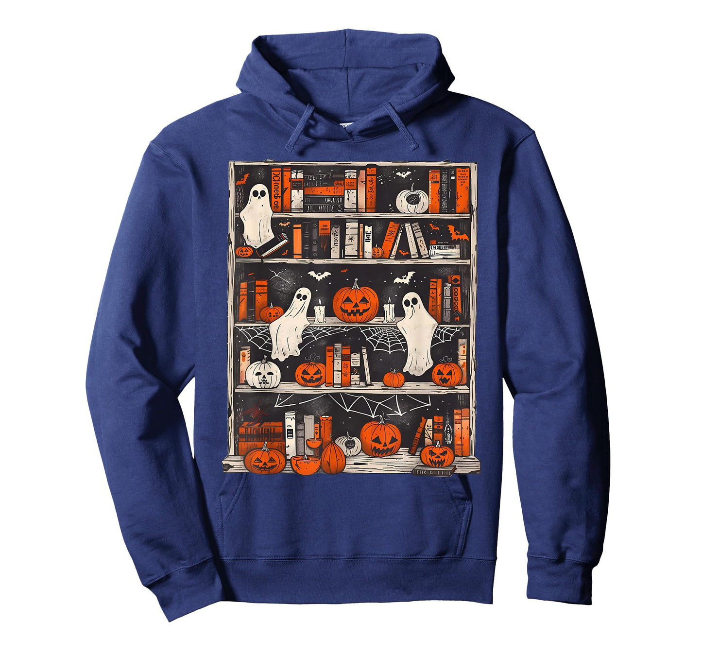 Cute Ghost Book Reading Books Lover Spooky Teacher Halloween T-Shirt