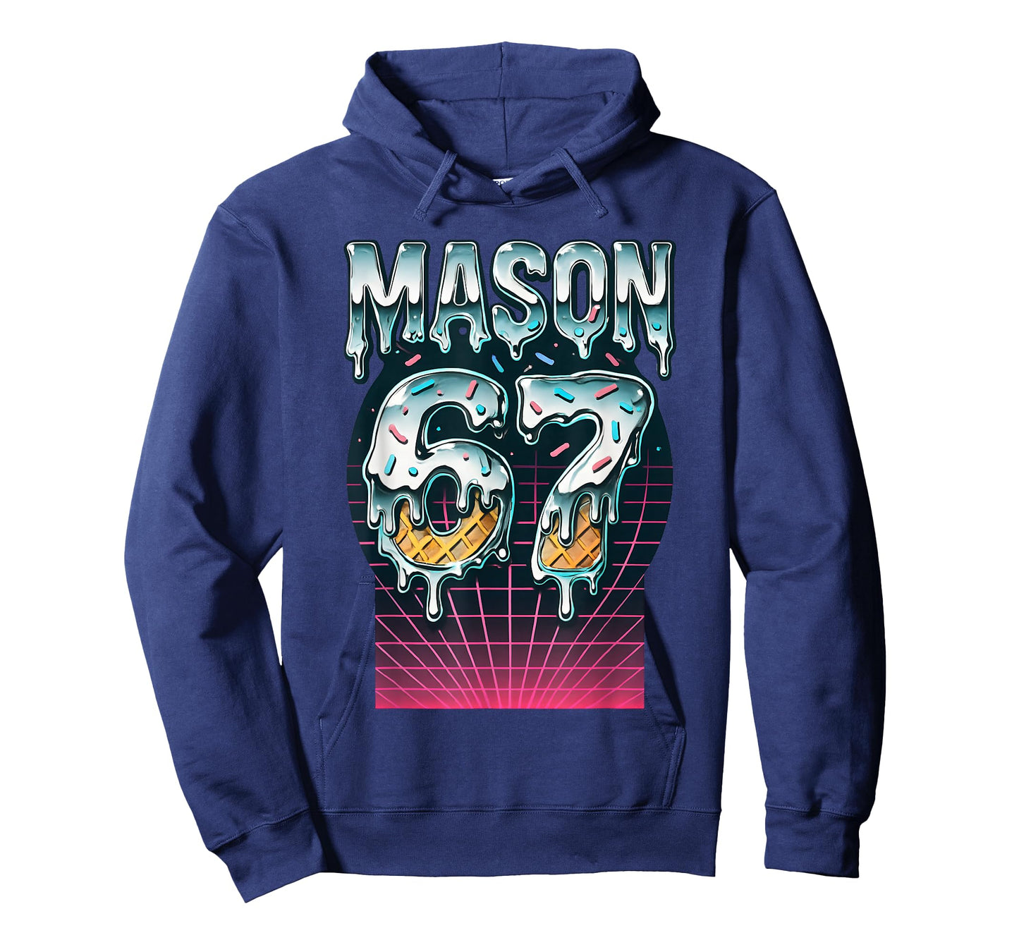 Mason 67 Meme Ice Cream Drip Six Seven Funny 6 7 Teen Boys T-Shirt