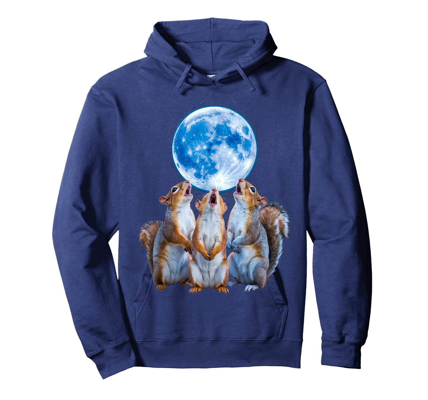 Three Squirrels Howling At The Moon, 3 Squirrel Moon T-Shirt