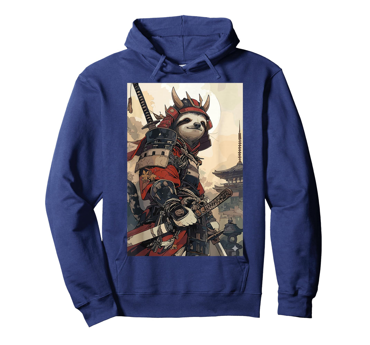 Samurai Sloth Shirts for Women Men Vintage Graphic Japanese T-Shirt