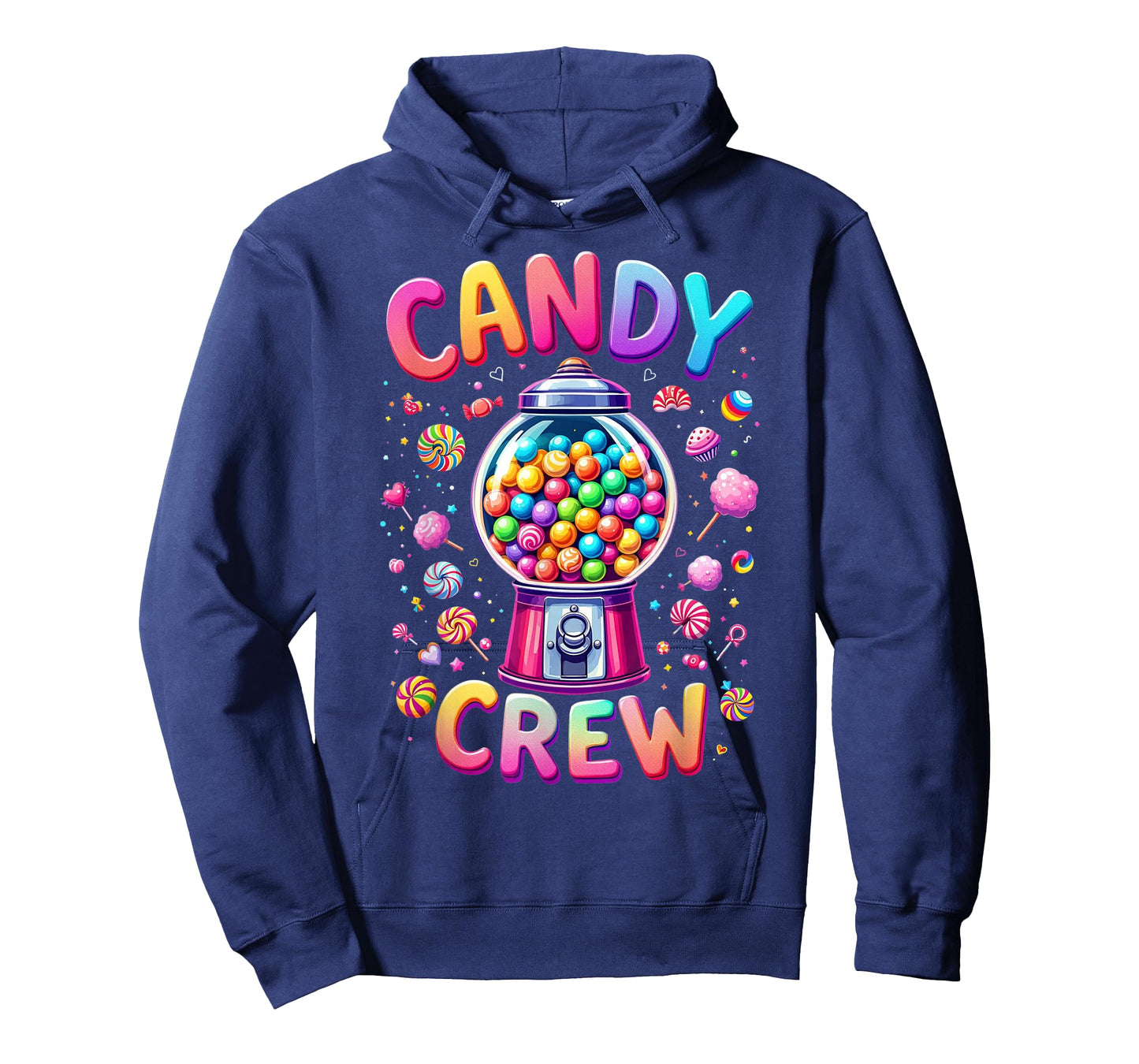 Funny Candy crew Women & Teens Retro Colorful Candy Squad T-Shirt