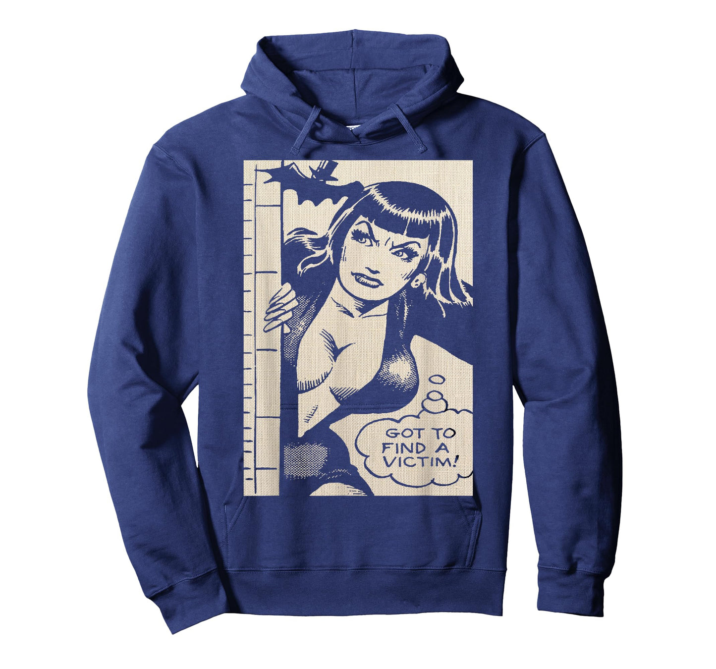 Vintage Vampire Bat Vampire Pin Up Girl Horror Comic Book T-Shirt