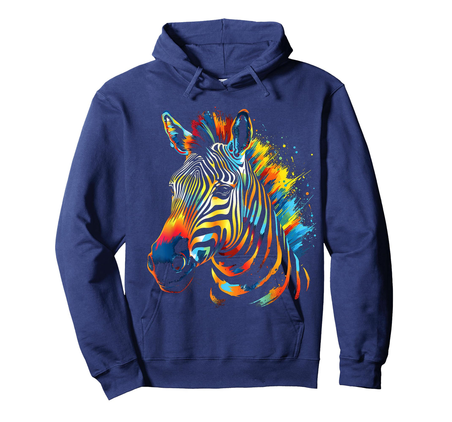Zebra Colorful Animal Motif Art Zebra T-Shirt