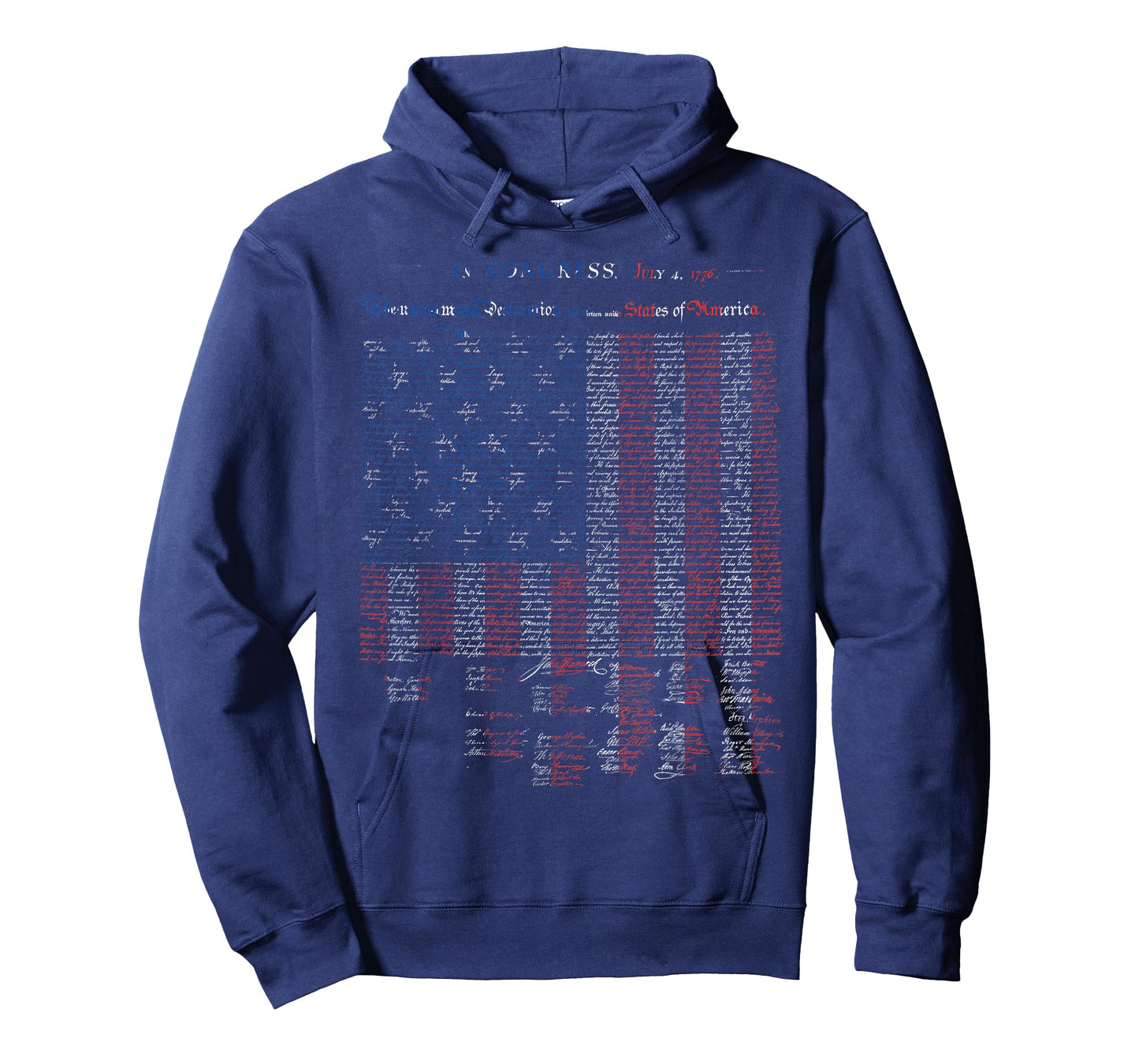 Declaration Of Independence Full Text Flag T-Shirt T-Shirt