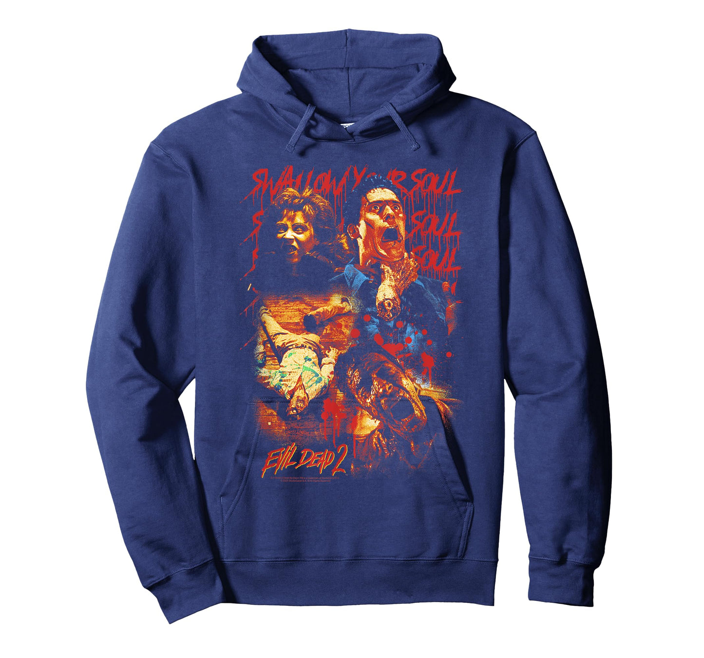Evil Dead 2 Swallow Your Soul Collage Horror Movie T-Shirt