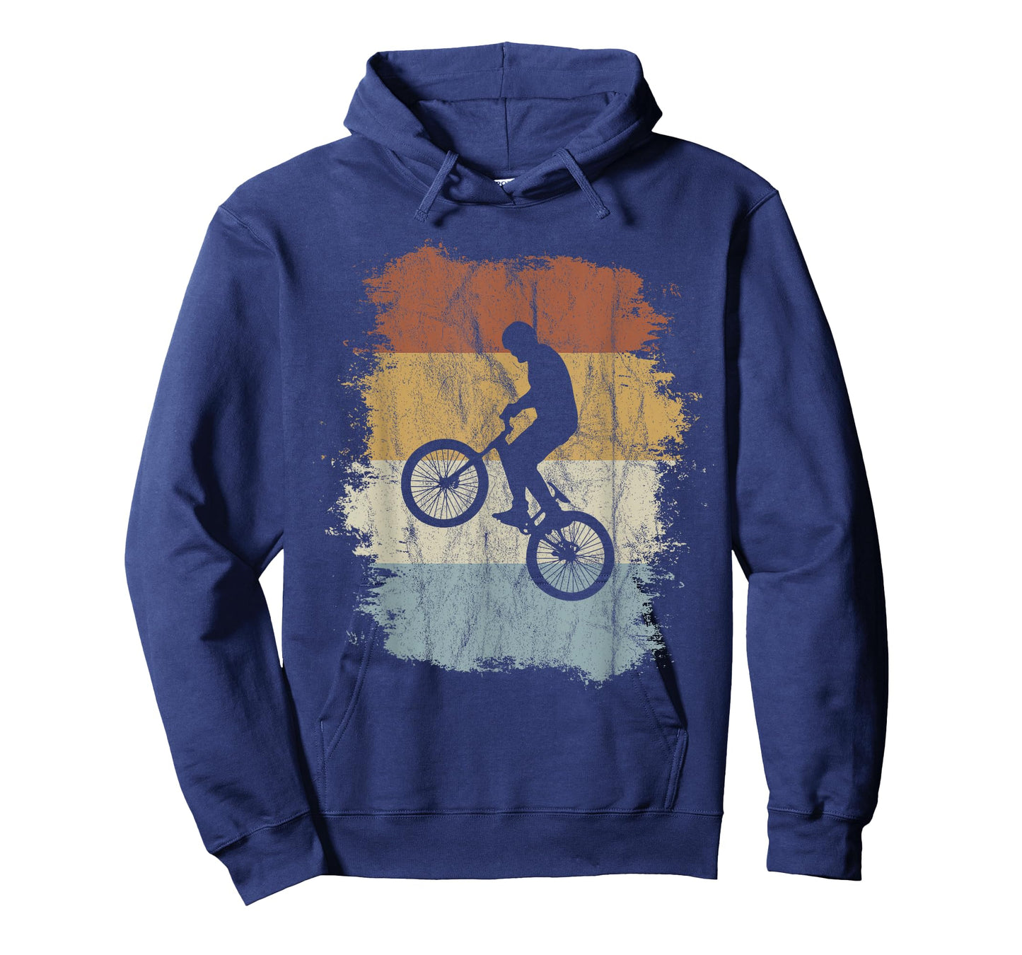 Rad Eighties Retro Bike Silhouette BMX Wheelie T-Shirt