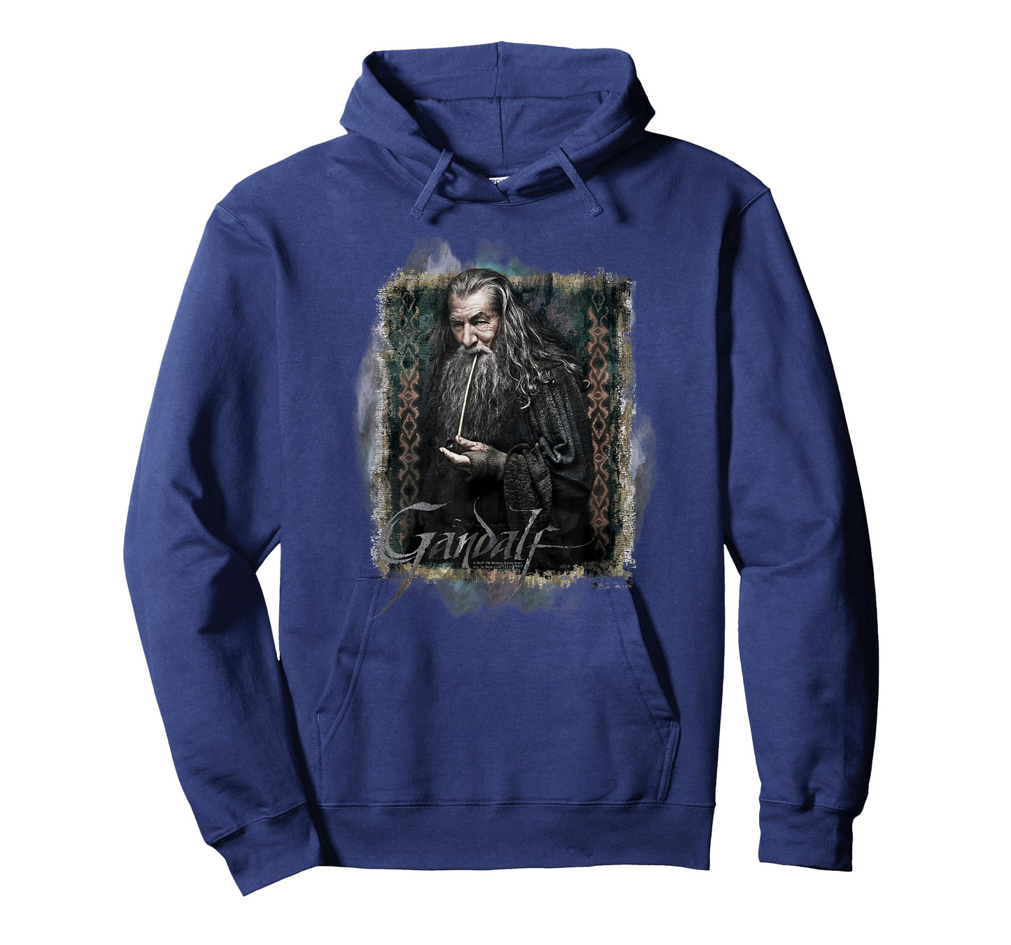 Warner Bros. Hobbit Gandalf Unisex-Adults & Kids T-Shirt, Grey, Small, Short Sleeve, Classic Fit