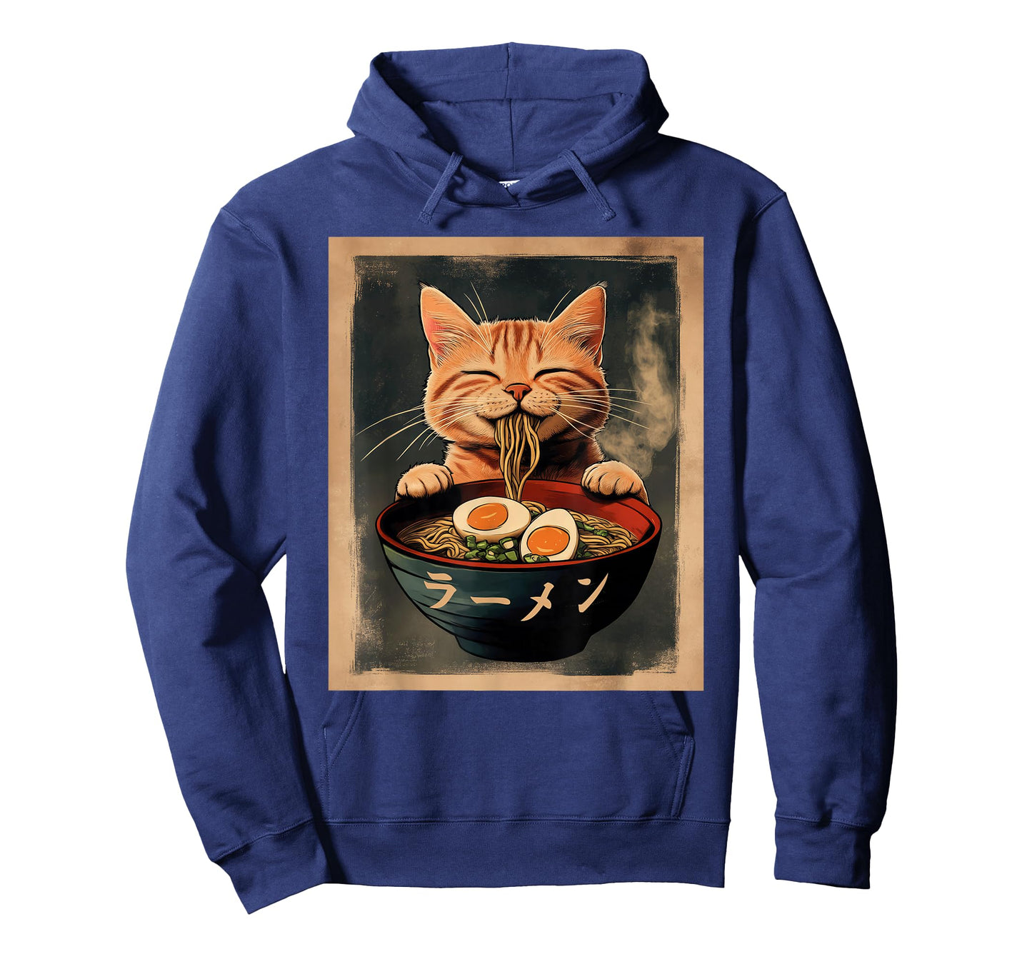 Funny Ginger Cat Ramen Japanese Graphic Tee Kawaii Anime T-Shirt