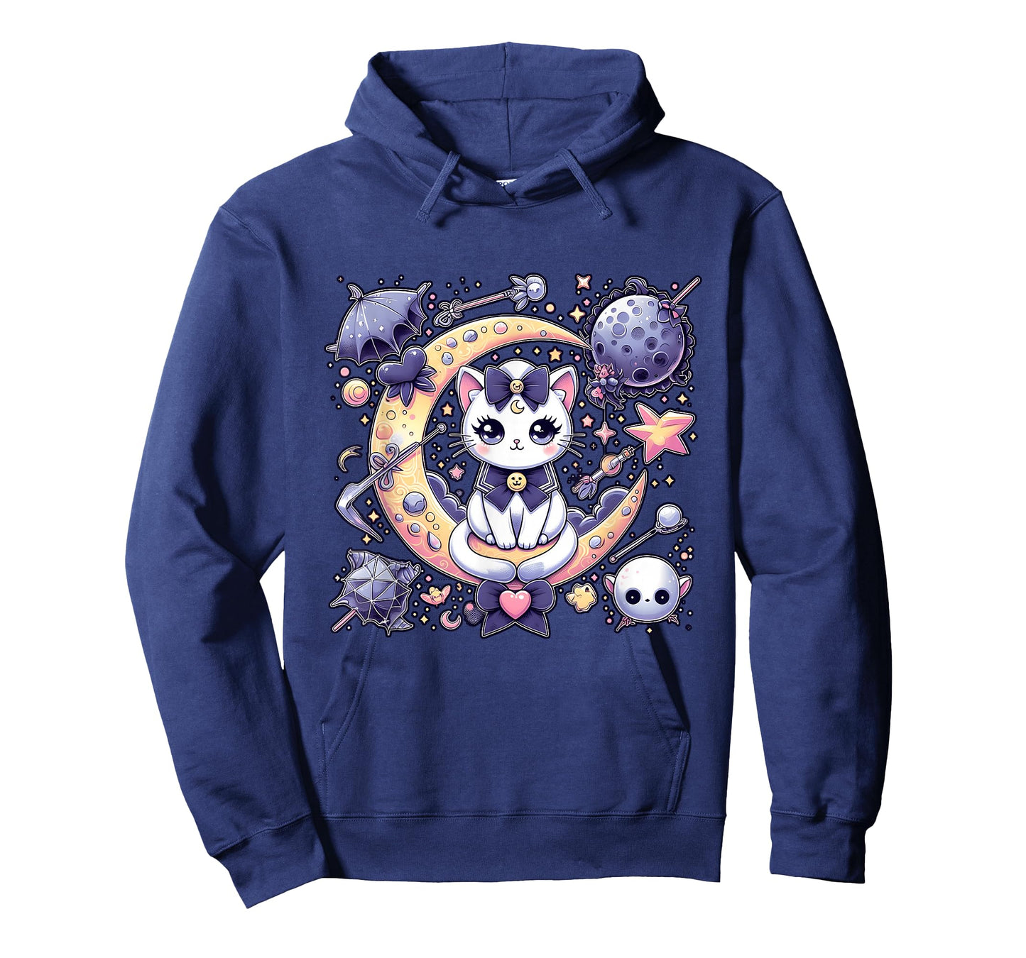 Sailor Meow Cute Moon Cat Space Magic Gothic Halloween T-Shirt