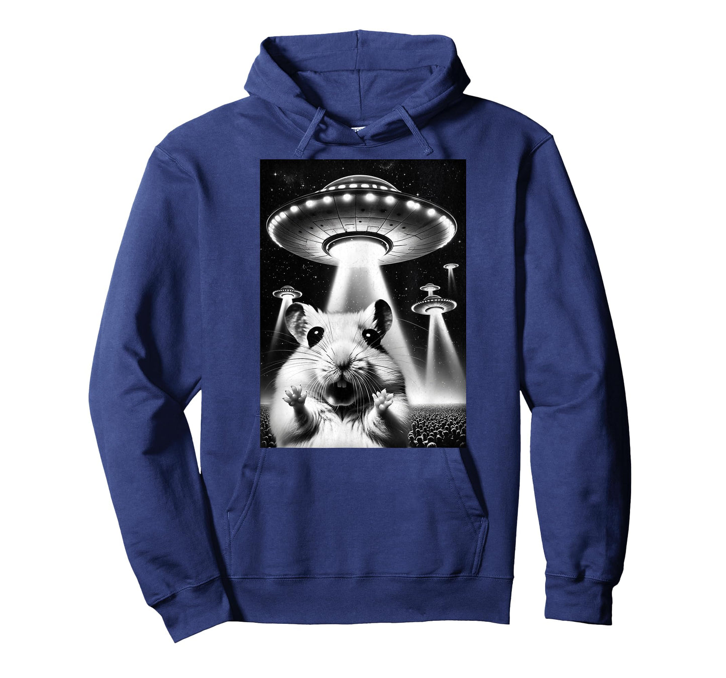 Hamster UFO | Funny Invasion Meme Alien Hamster UFO Selfie T-Shirt