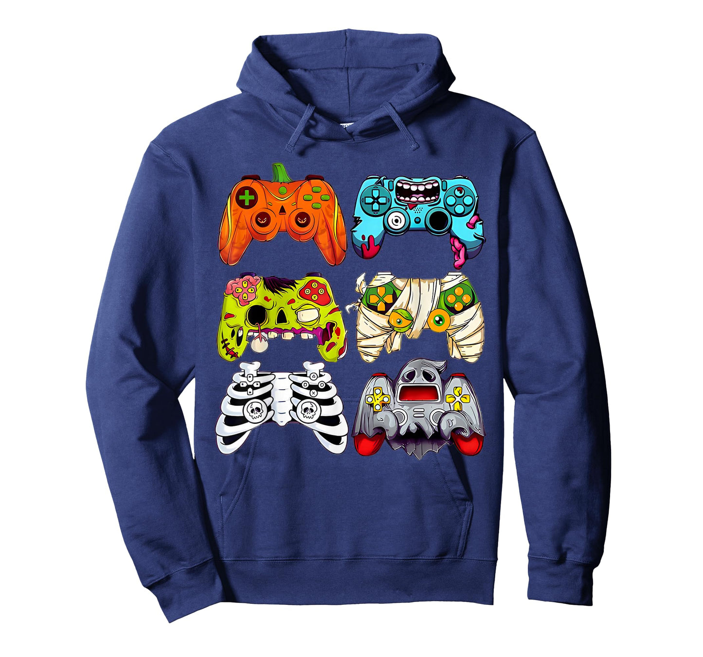 Halloween Skeleton Zombie Gaming Controllers Mummy Boys Kids T-Shirt