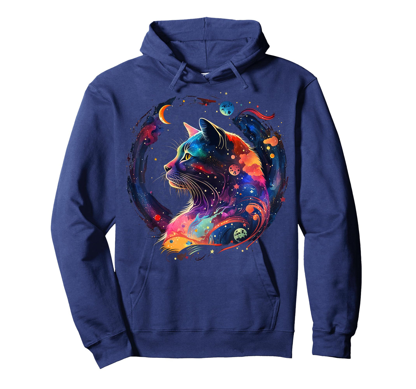 Astronaut Outer Space Kitty on Galaxy Cat Lover T-Shirt