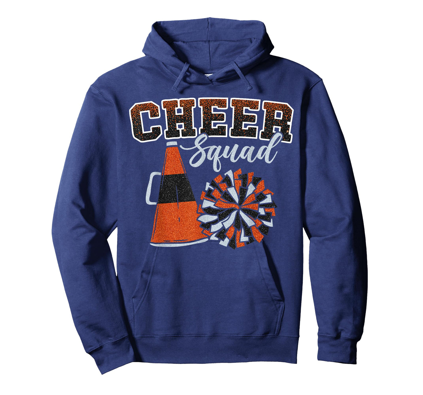 Cheer Squad Funny Cheerleader Cheerleading Orange Women Girl T-Shirt