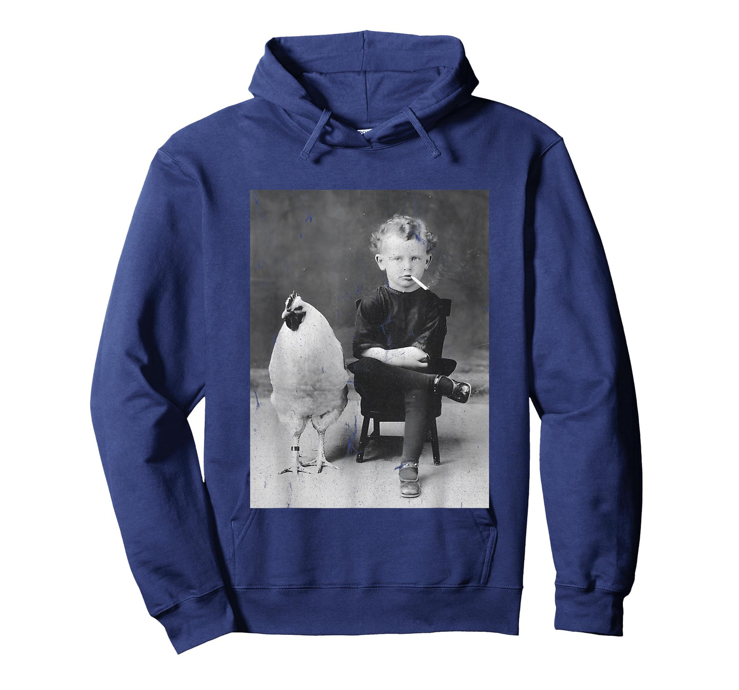 Smoking Boy With Chicken Vintage Bizarre Weird T-Shirt
