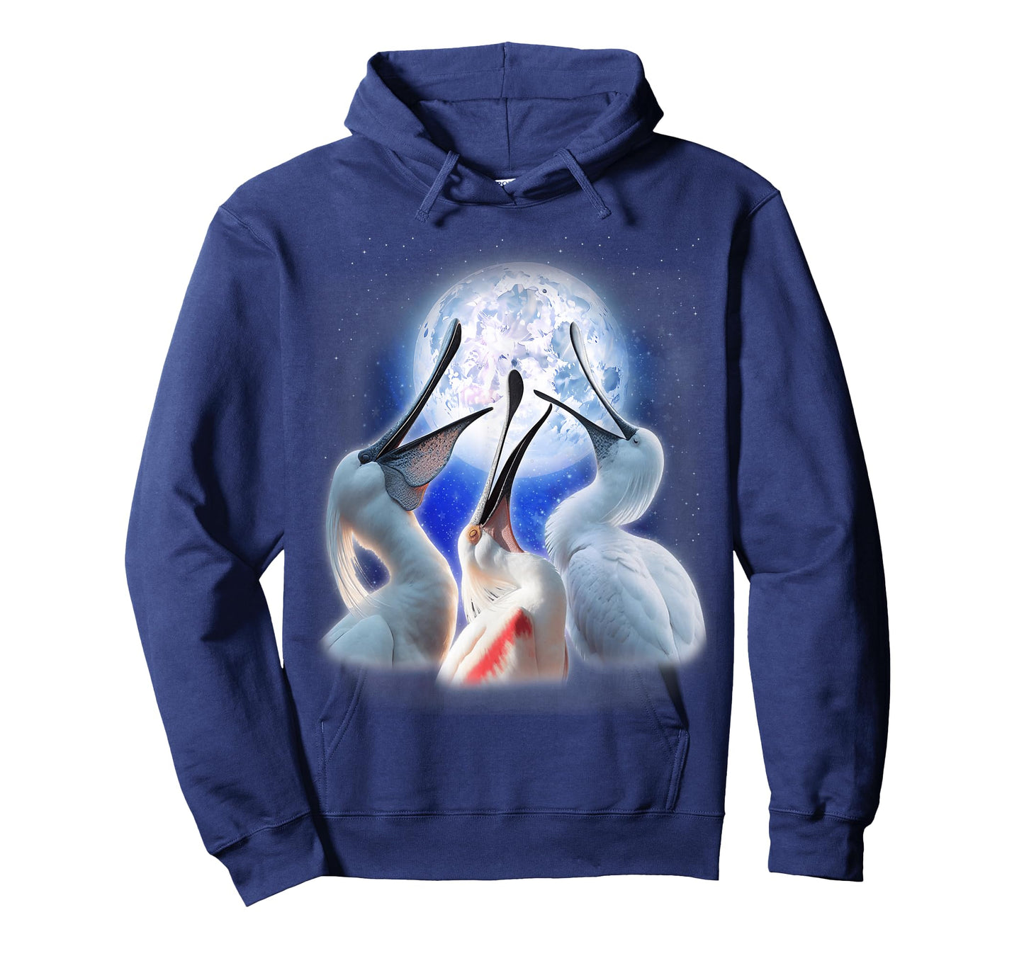 3 Spoonbills Howling At The Moon Funny Spoonbill Bird Lover T-Shirt