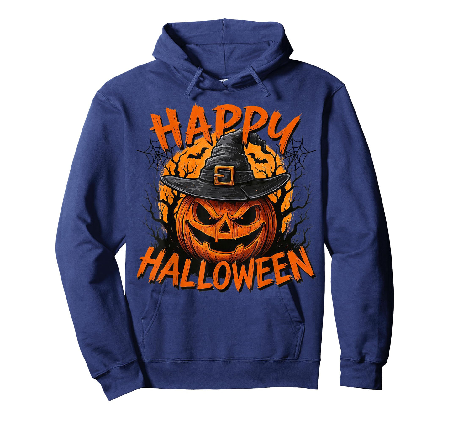 Scary Pumpkin Witch Hat Happy Halloween T-Shirt