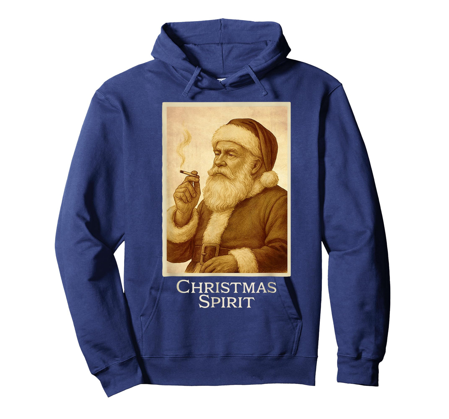 Vintage Funny Smoking Santa Claus Christmas Spirit Christmas T-Shirt