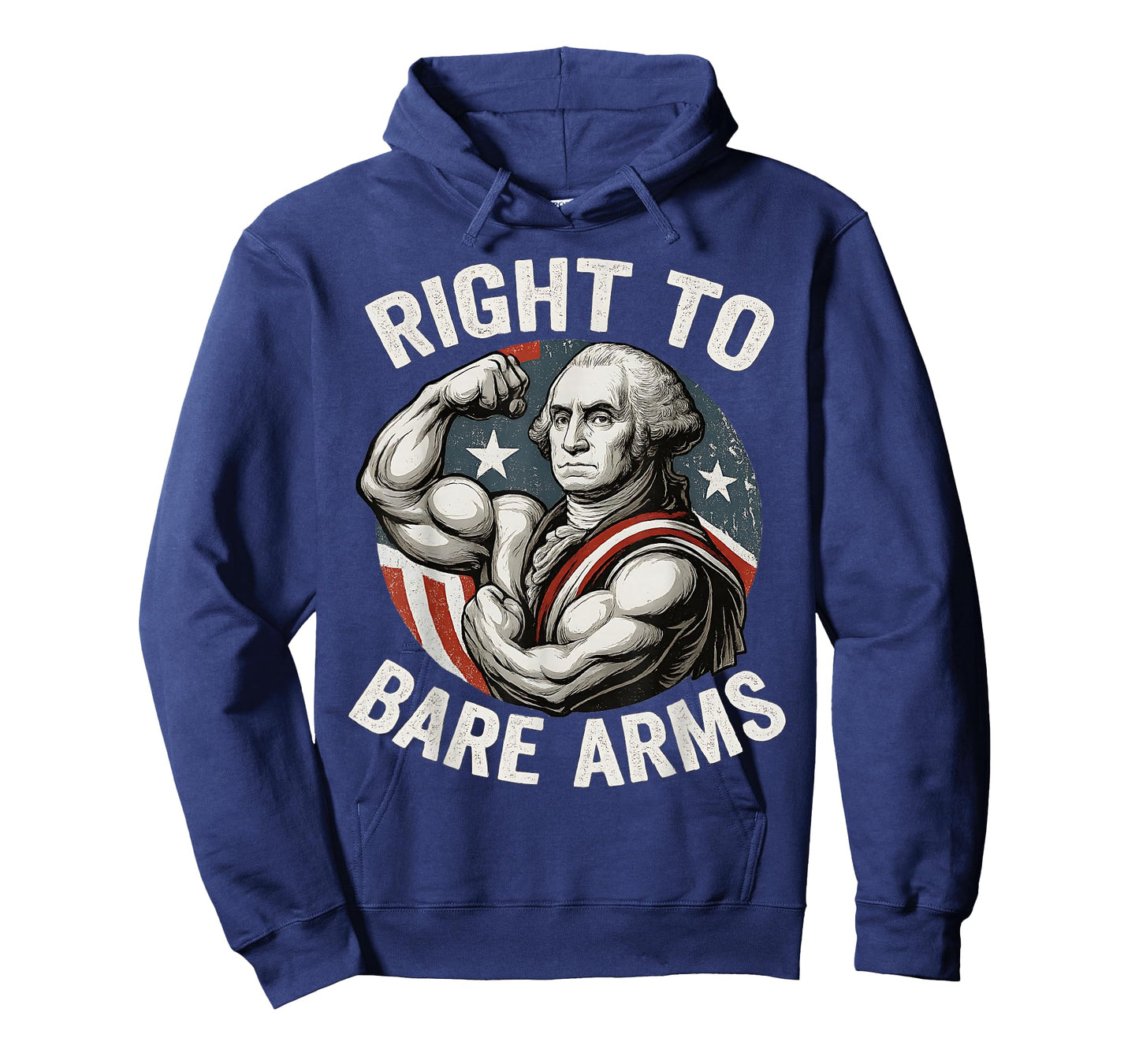 Right To Bare Arms George Washington Funny 4th Of July Gym T-Shirt