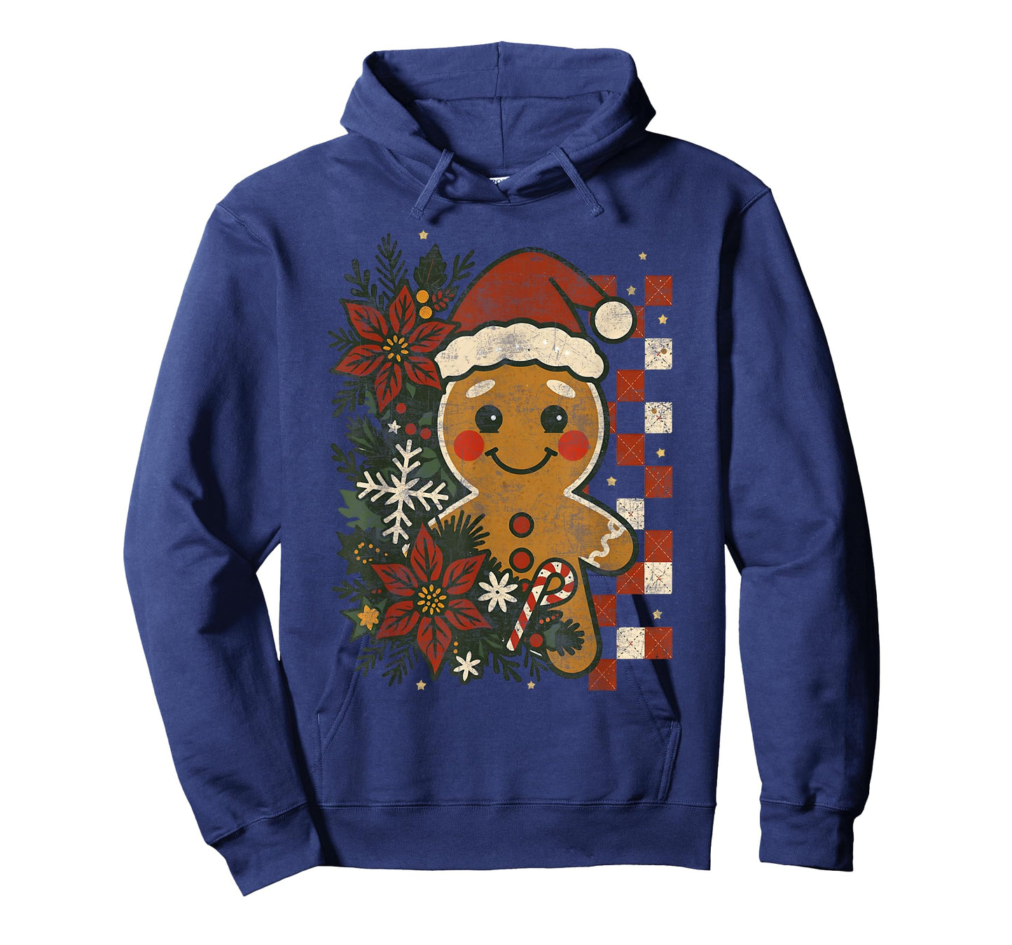 Cute Retro Gingerbread Christmas Pajamas Cookies Candy Cane T-Shirt
