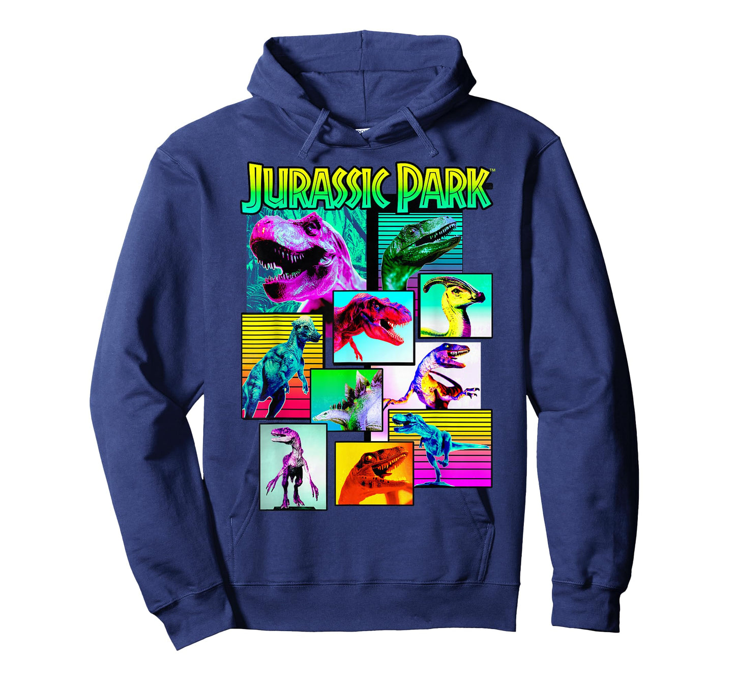 Jurassic Park Dinosaurs of The Park Neon Retro T-Shirt Small