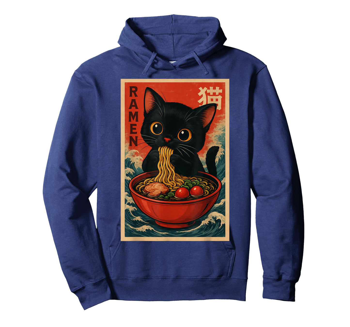 Kawaii Anime Cat Ramen Funny Graphic Tees Men Women Kids T-Shirt