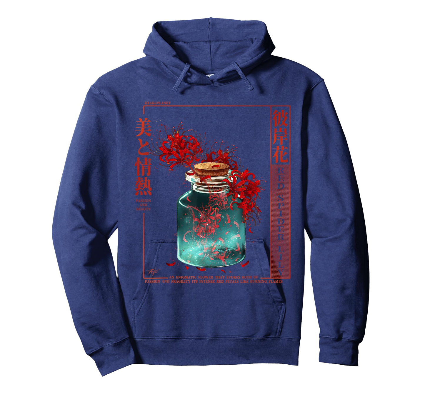 Spider Lily in Japanese Anime Red Spider Lily Aesthetic T-Shirt