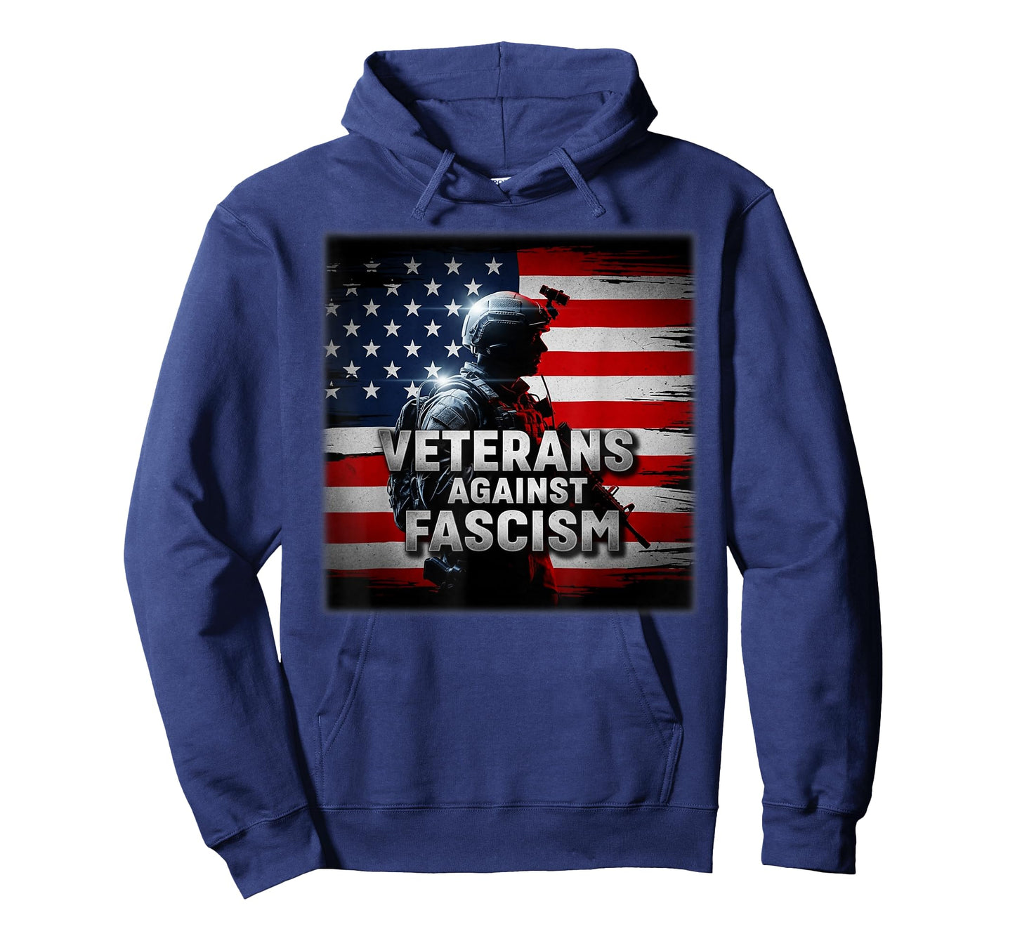 Veterans Against Fascism Vintage US Army Patriotic Soldier T-Shirt