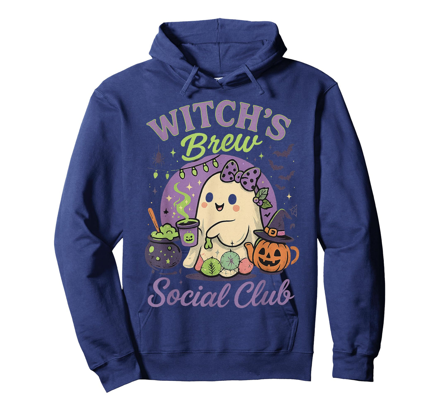 Witch's Brew Social Club Cute Ghost Cauldron Coffee T-Shirt