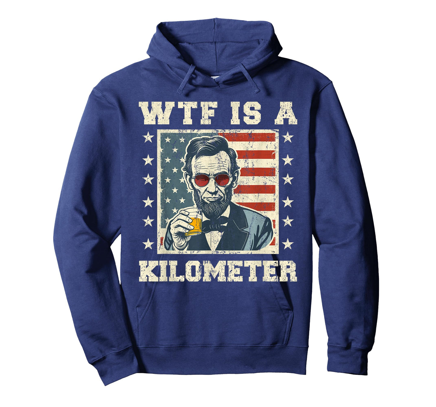 WTF is A Kilometer Abe Lincoln July 4th Funny Patriotic T-Shirt