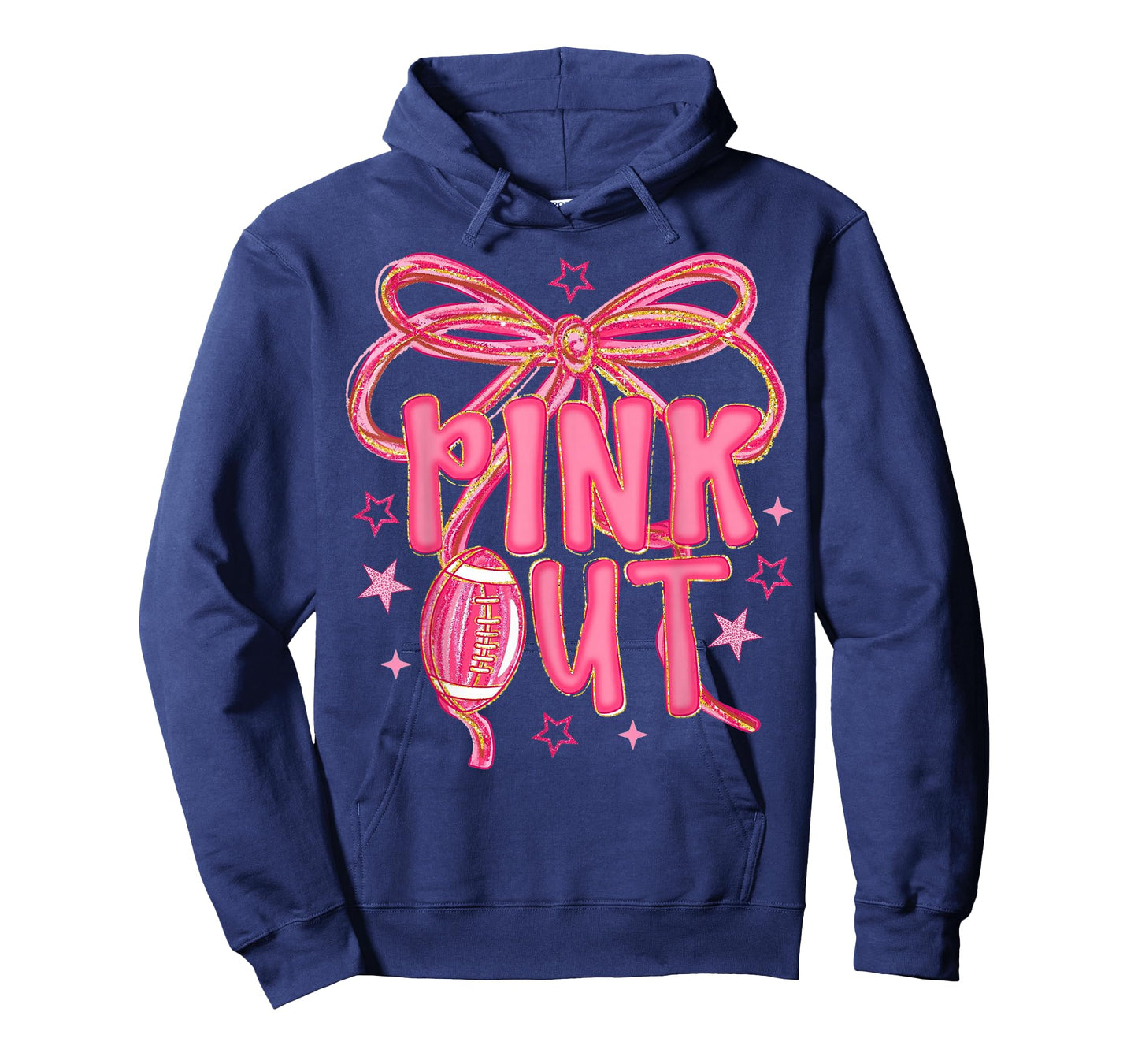 Football Pink Out Breast Cancer Football Game Day T-Shirt
