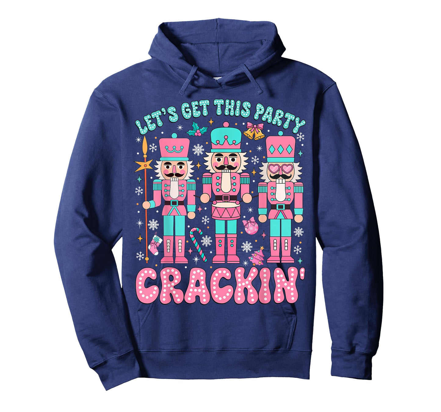 Let's Get This Party Crackin' Nutcracker Pink Christmas Xmas T-Shirt