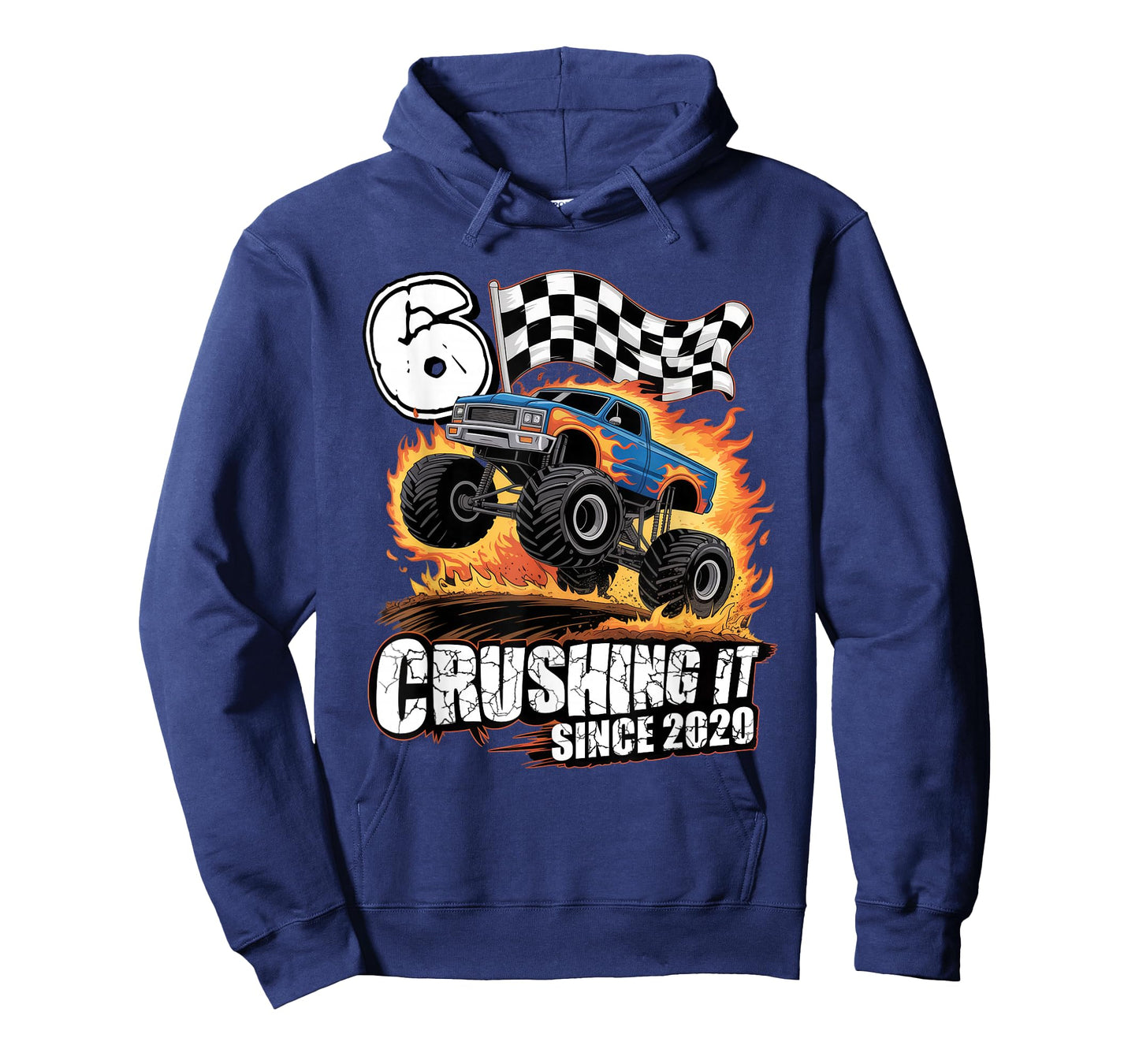 Birthday Monster Truck 6 Year Old Boys 6th Party Born 2020 T-Shirt