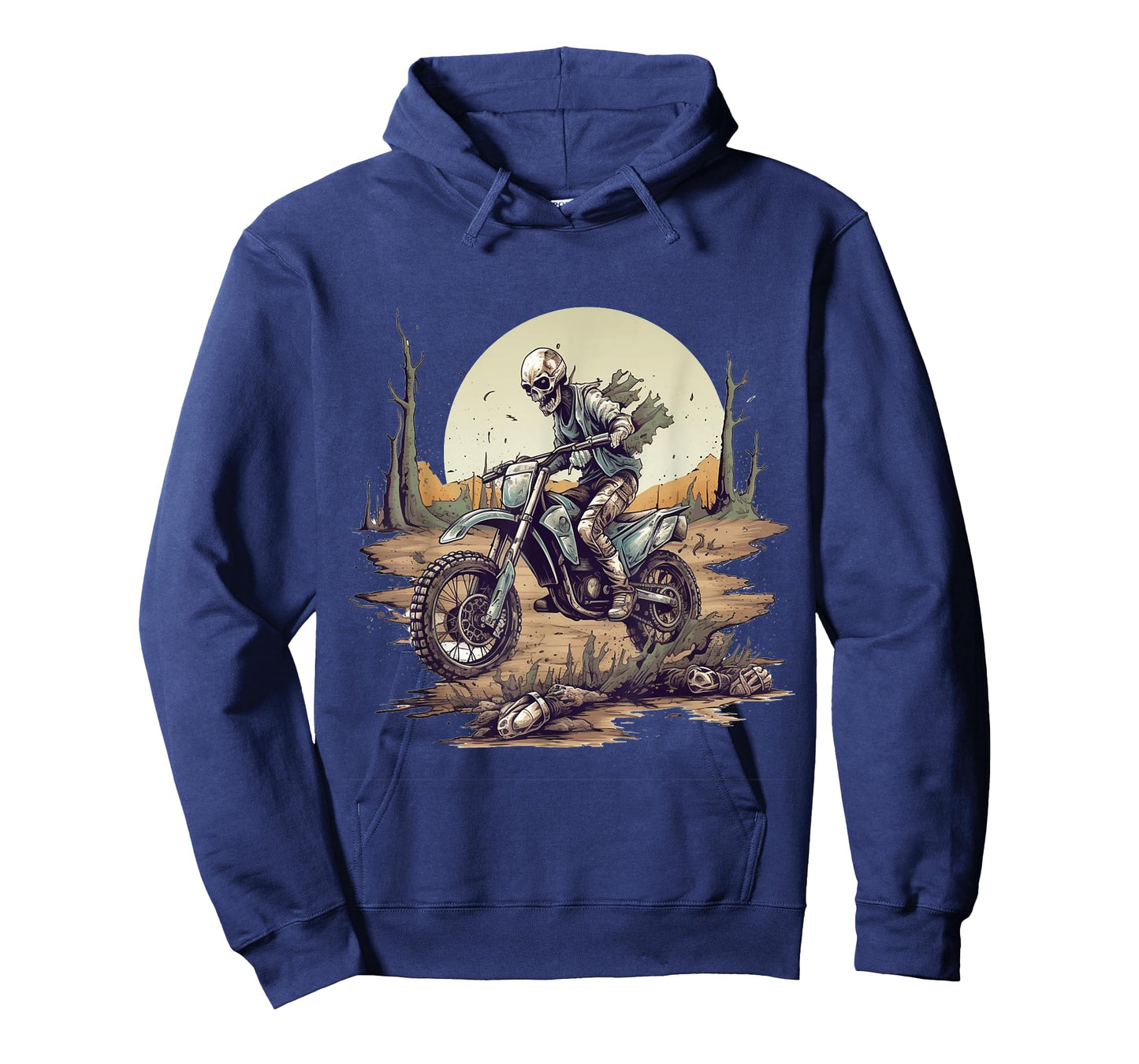 Zombie Riding Dirt Bike Halloween Motorcyle Motocross Rider T-Shirt