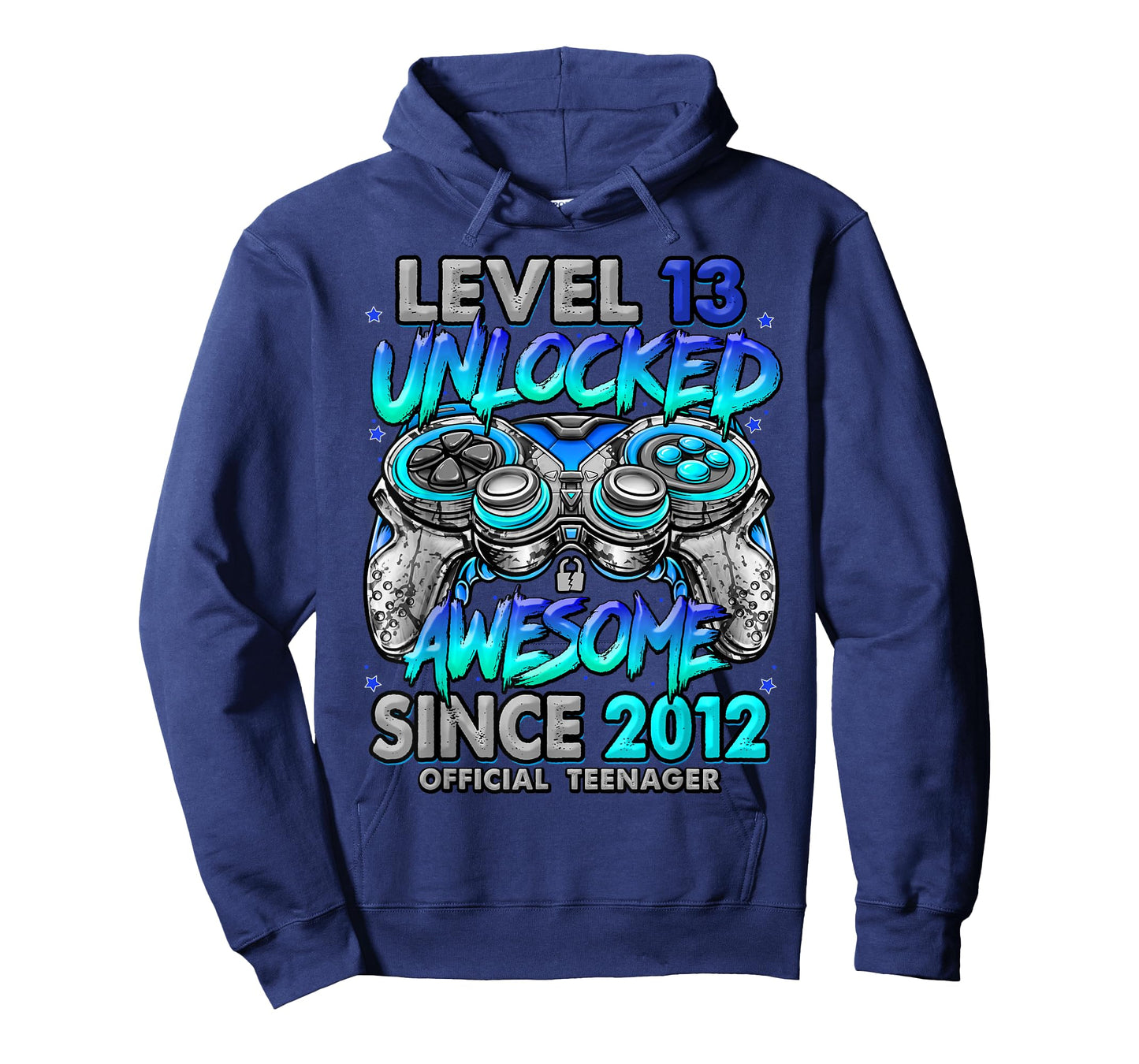 Level 13 Unlocked Awesome Since 2012 13th Birthday Gaming T-Shirt