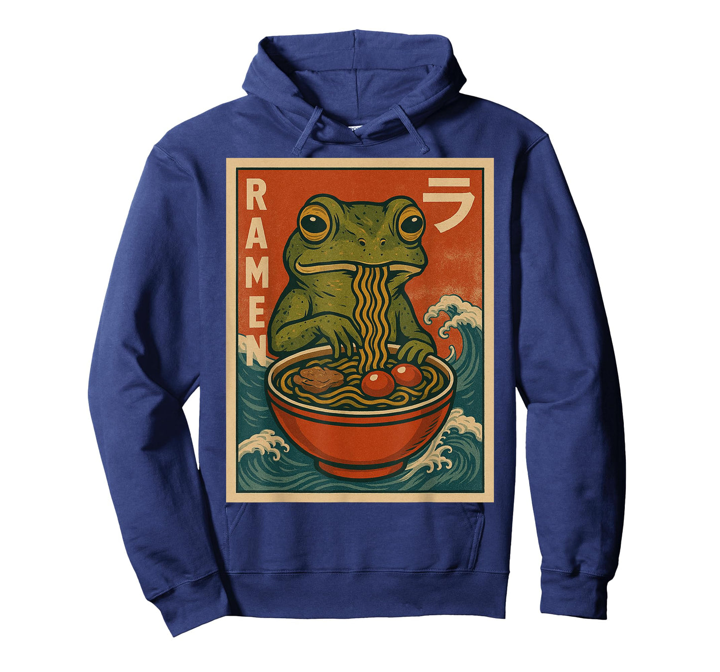 Unisex Anime Frog Ramen Japanese Kawaii Funny Graphic T-Shirt