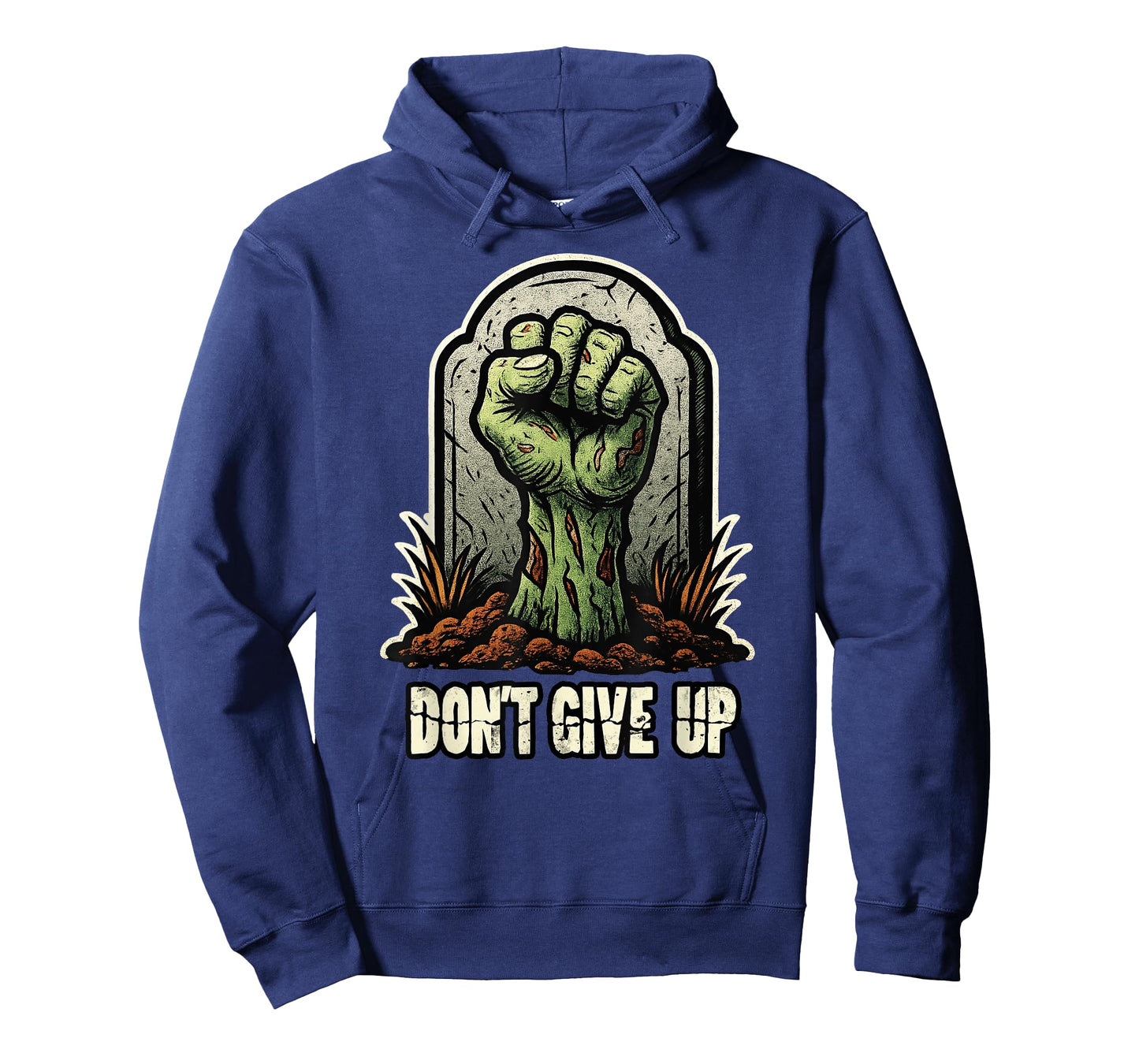Don't Give Up Zombie Gravestone Solidarity Fist T-Shirt