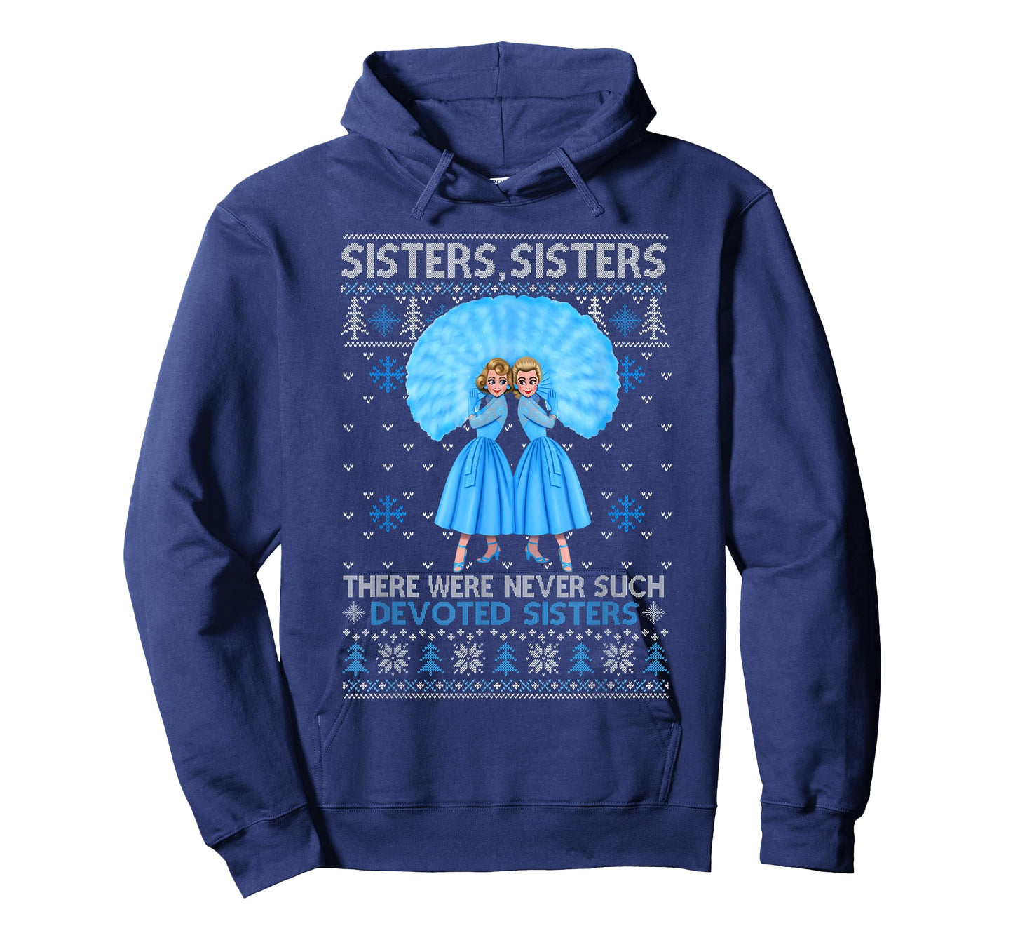 Sisters White Xmas Snow Christmas Movie 1954 Holiday Pajamas T-Shirt