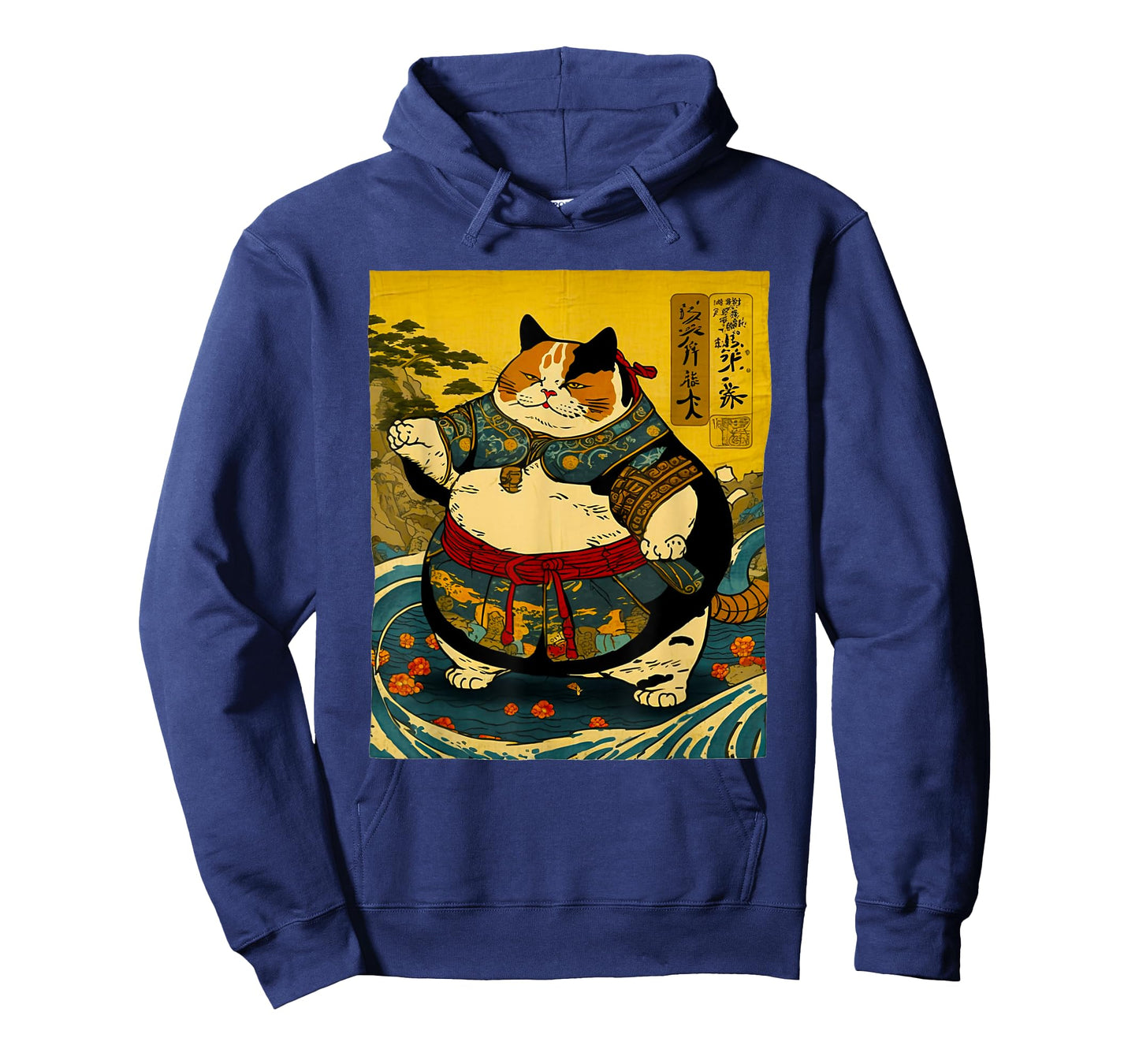 Japanese Art Cat Ninja Sumo Cat Anime Wrestler Cat Men Women T-Shirt