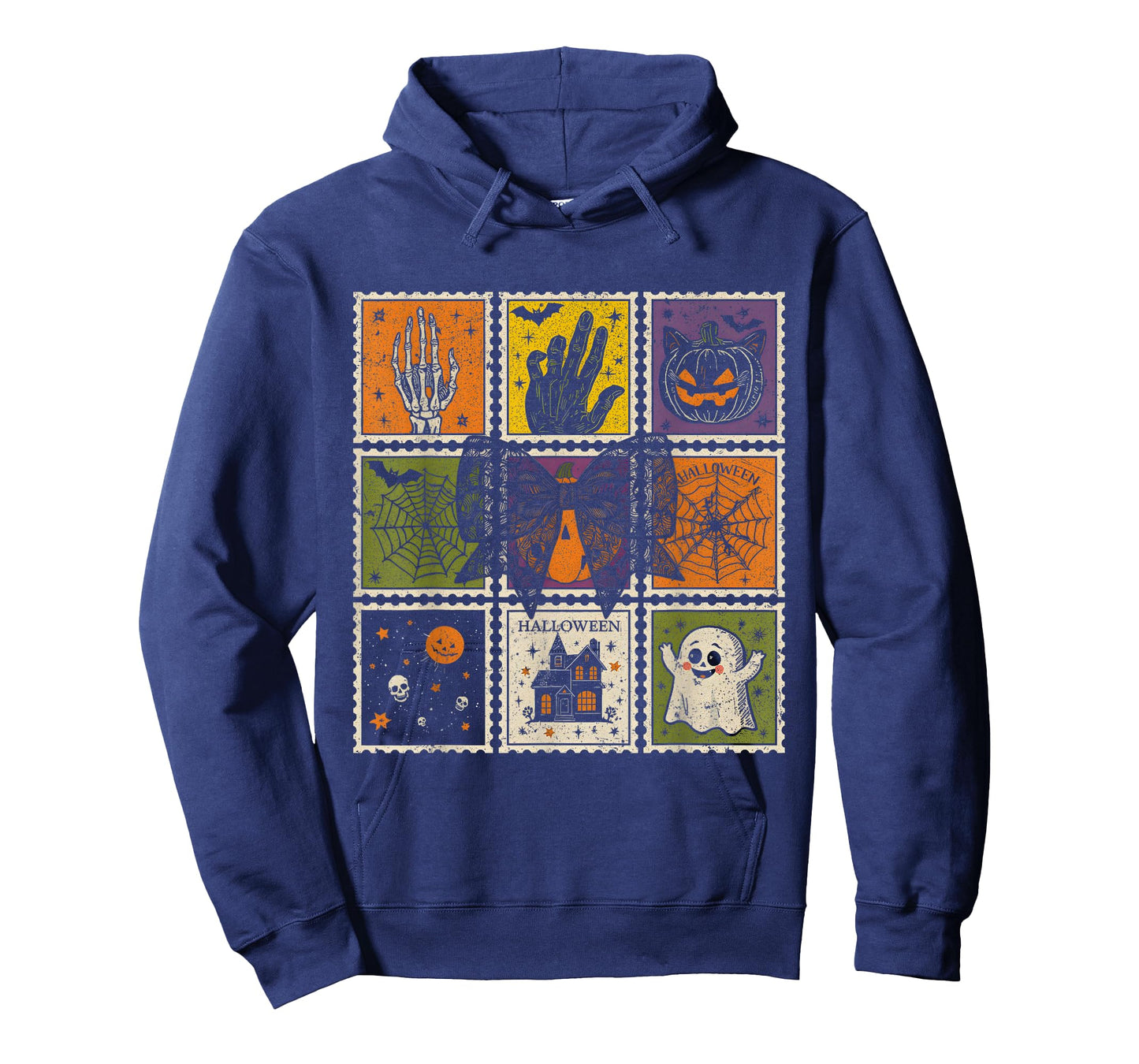 Vintage Halloween Stamps Spooky Cute Retro Design T-Shirt