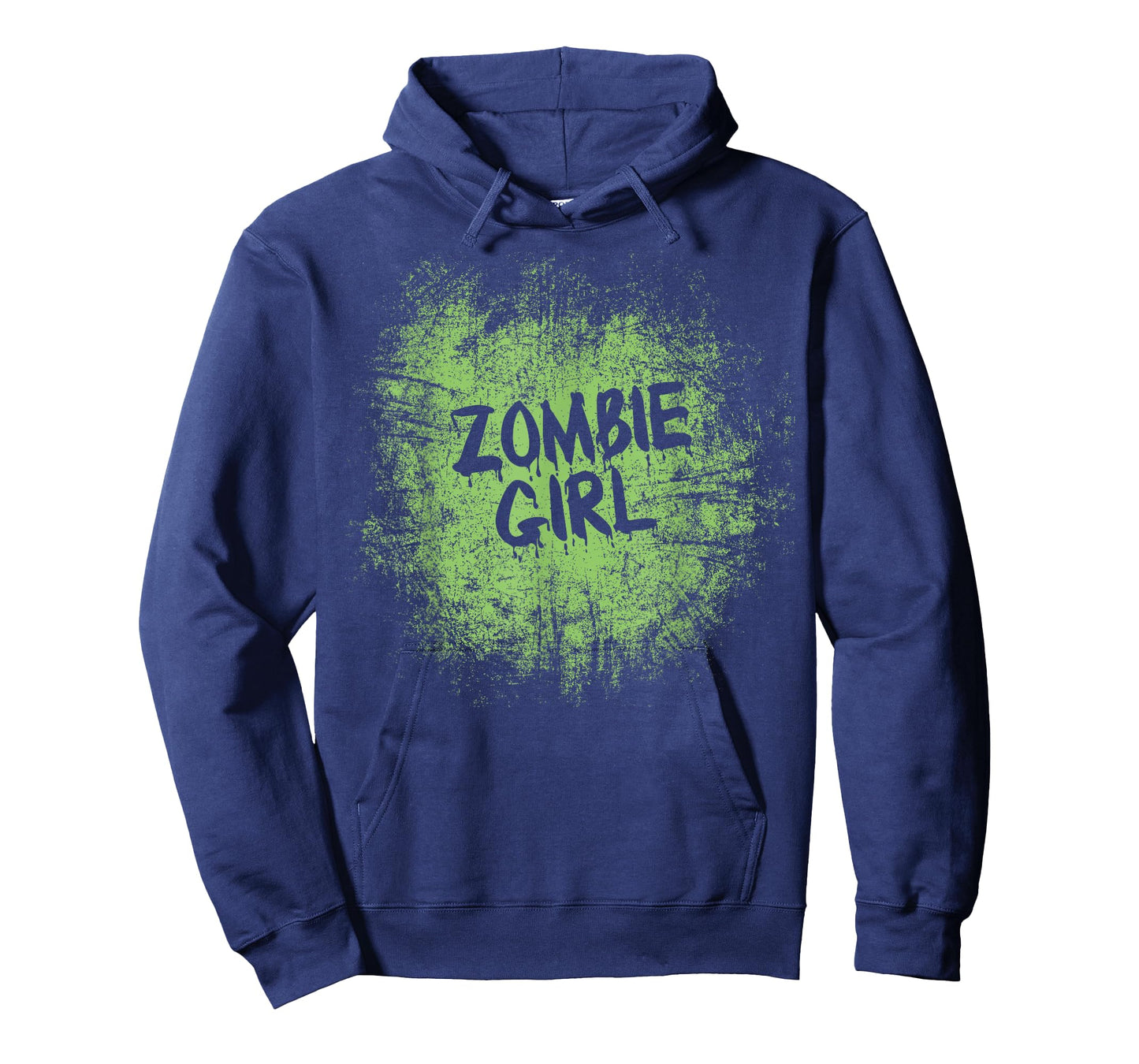 Zombie girl cool lazy halloween costume zombies family girls T-Shirt