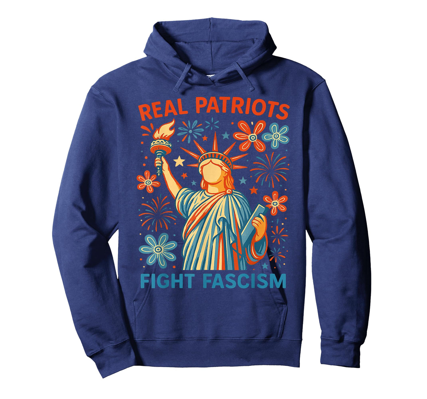 Real Patriots Fight Fascism Political Protest For Women Men T-Shirt
