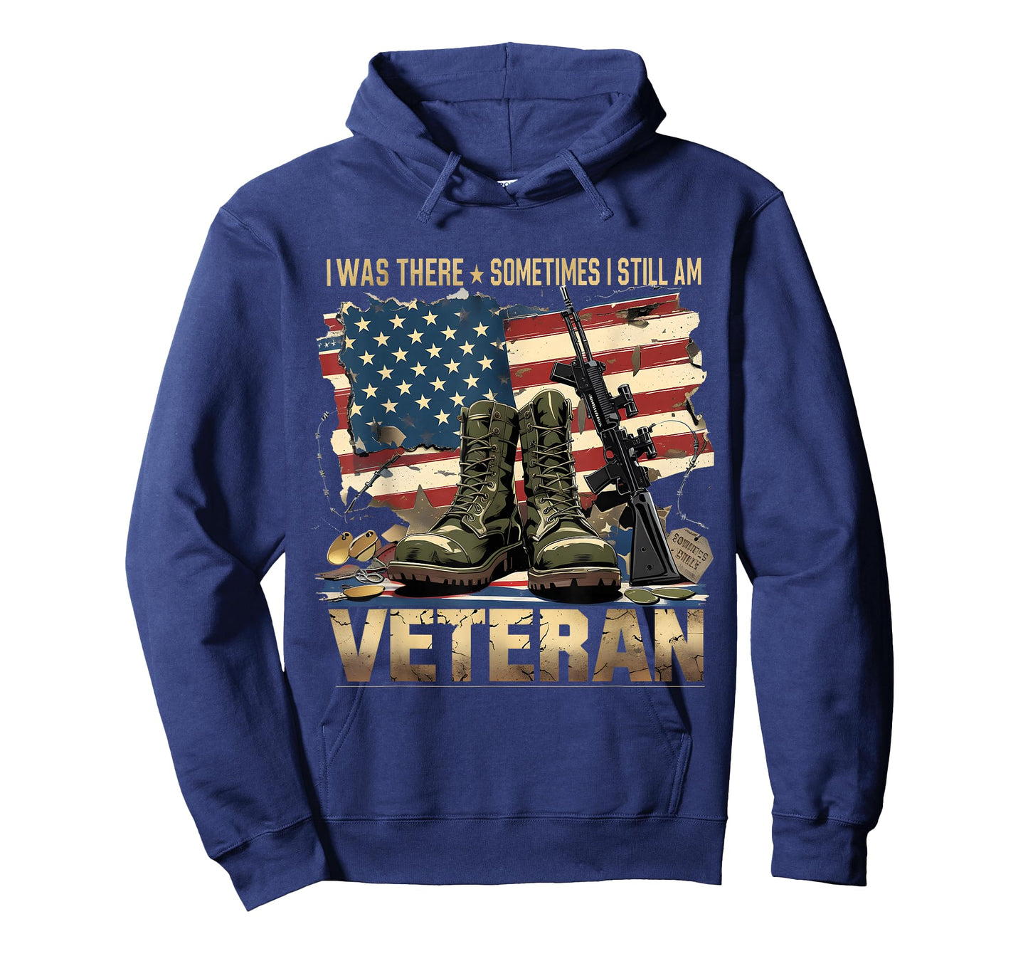 I was There Sometimes Still Am Veteran Flag Tee T-Shirt