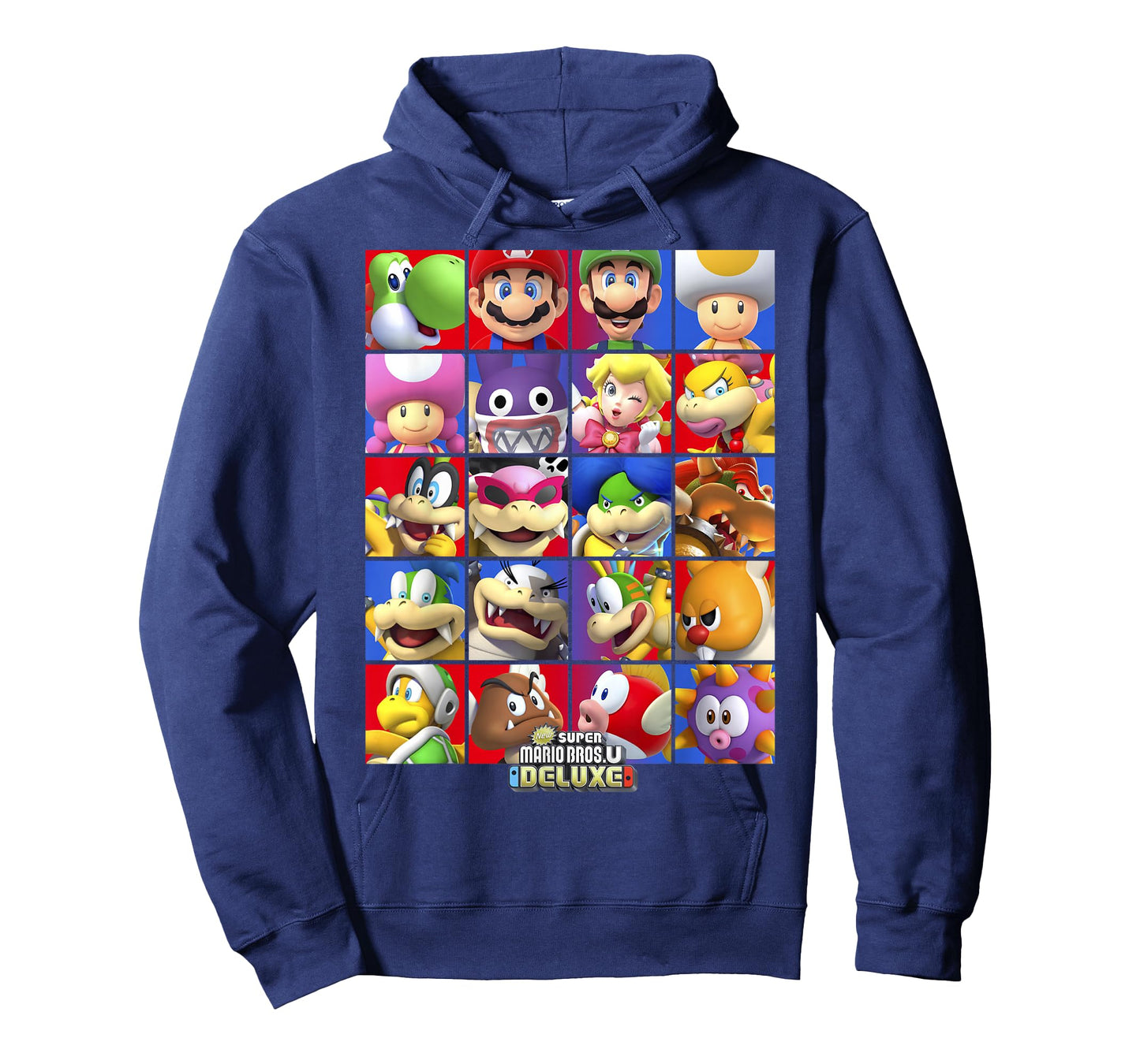 Super Mario Bros U Deluxe Character Selection Panel Grid T-Shirt
