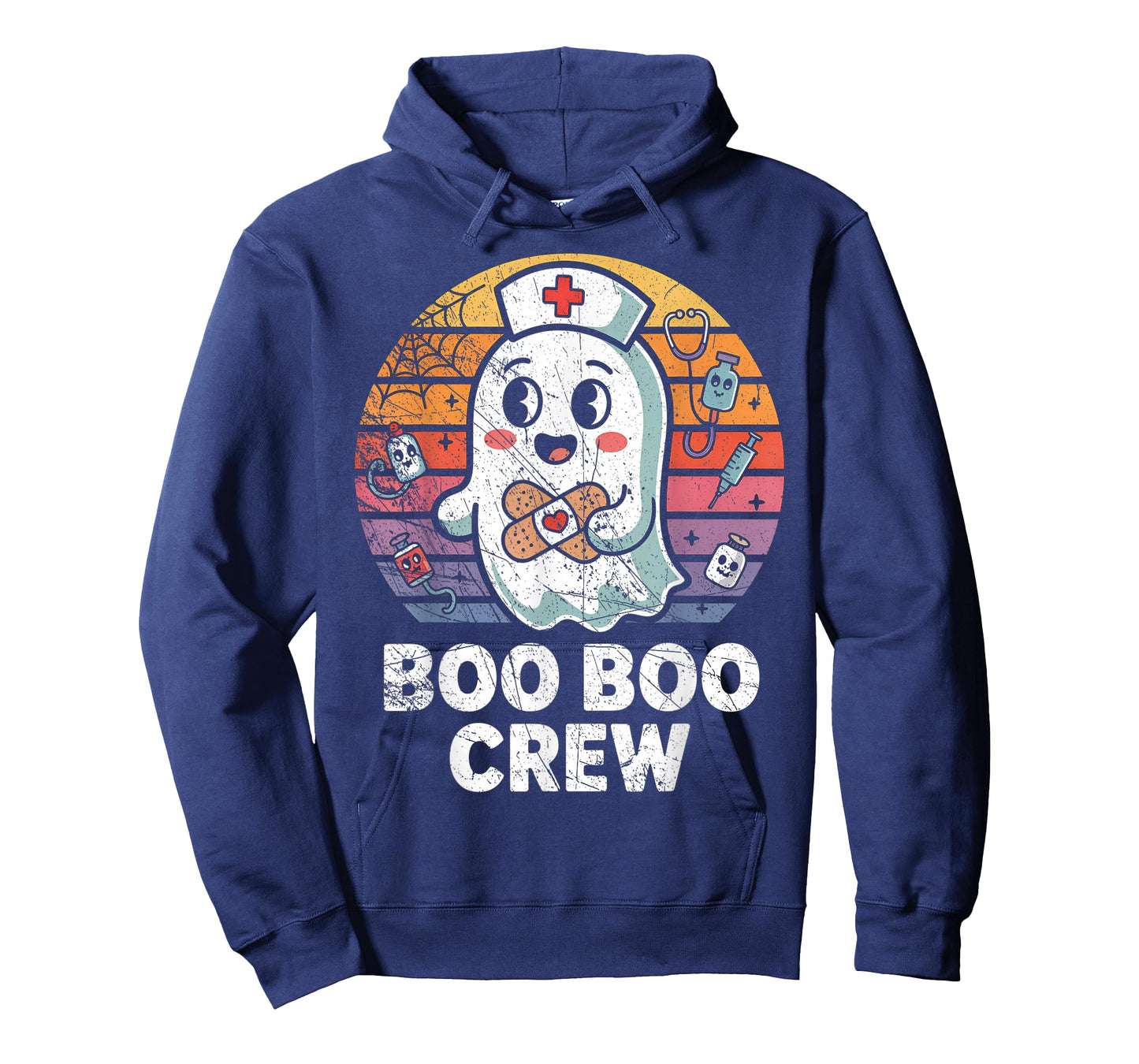 Vintage Retro Boo Boo Crew Nurse Halloween Nurses T-Shirt